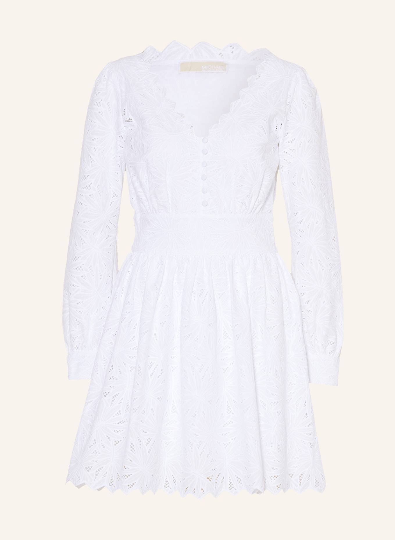 MICHAEL KORS COLLECTION Cottonblend corded lace midi dress  NETAPORTER