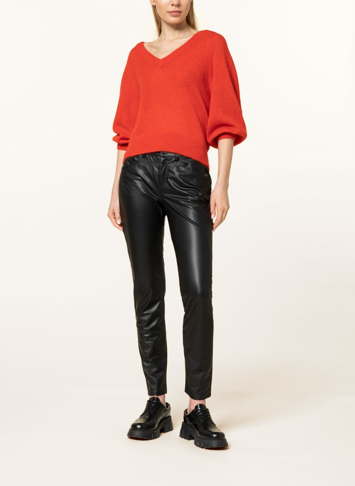 MAC Pants RICH in leather look, Color: BLACK (Image 2)