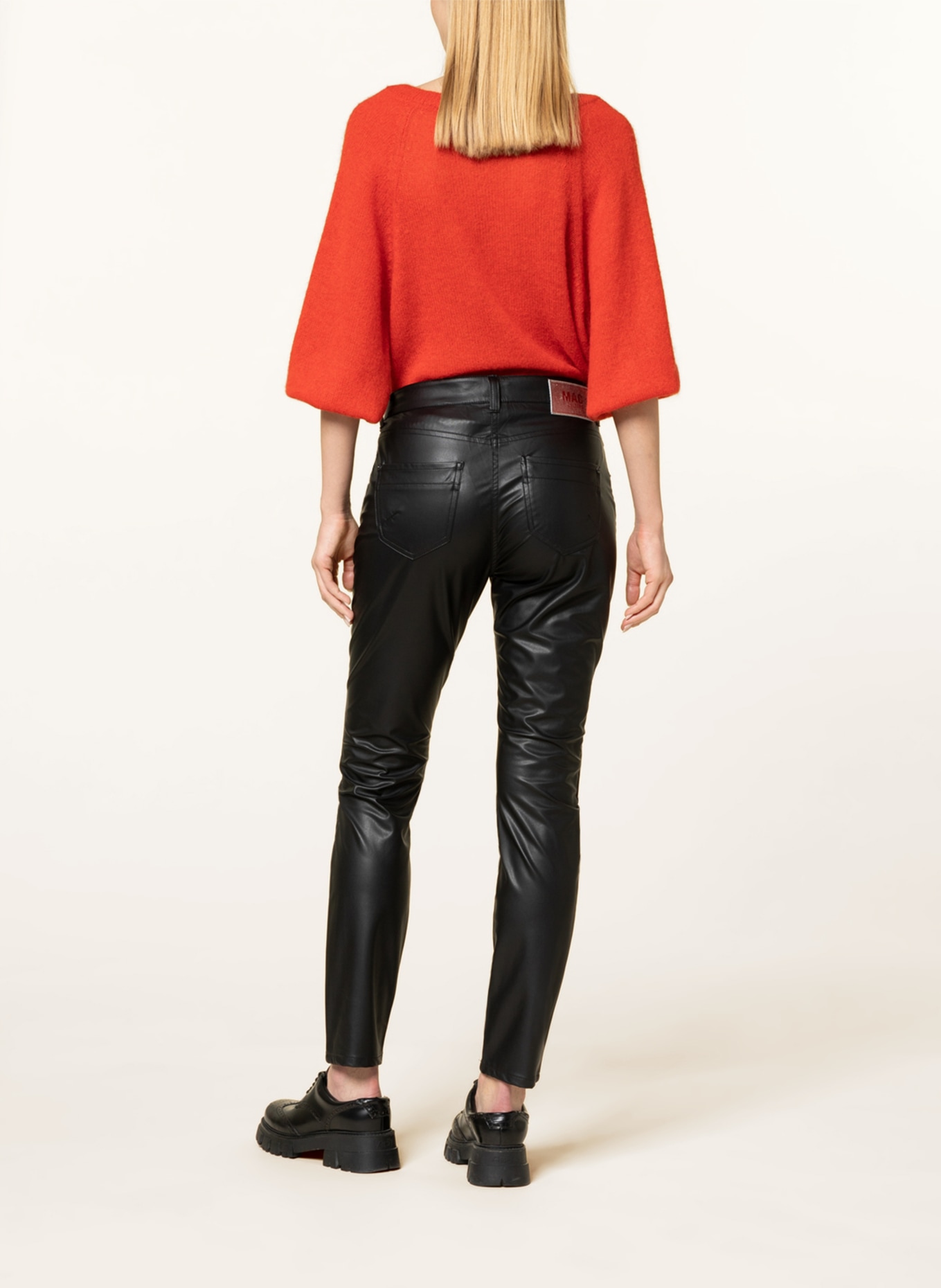 MAC Pants RICH in leather look, Color: BLACK (Image 3)