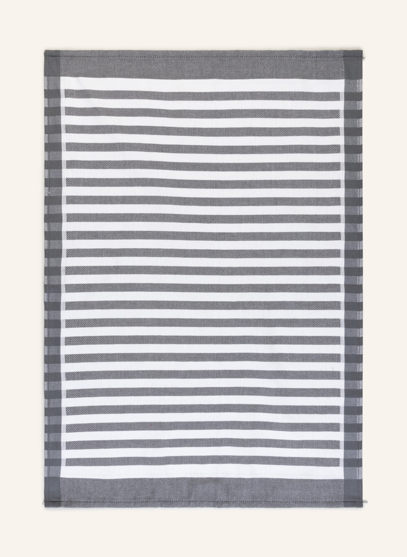 ROSS Set of 3 Dish Towels, Color: DARK GRAY/ CREAM (Image 2)