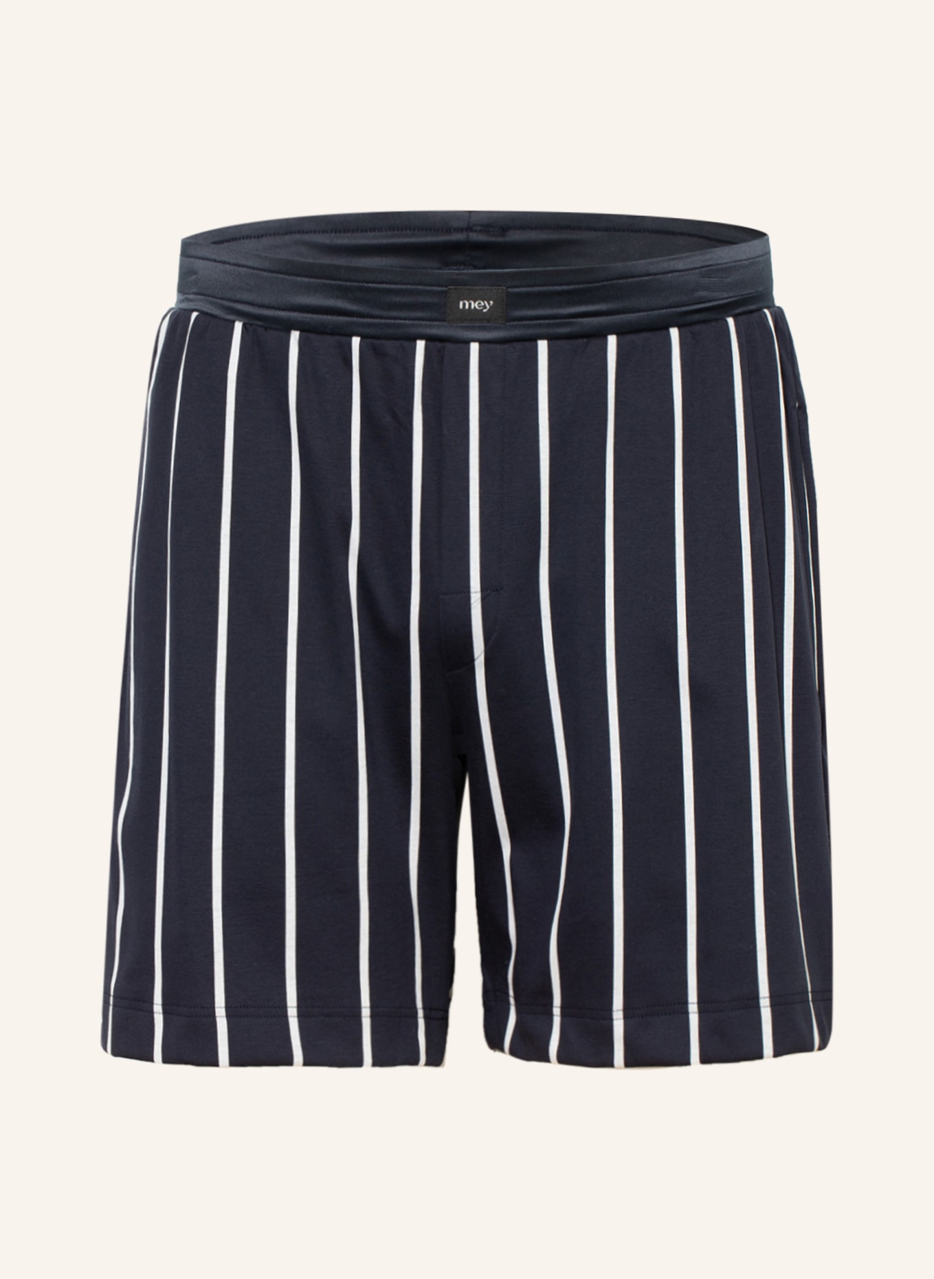 mey Lounge-Shorts Serie VALSTED, Farbe: BLAU/ WEISS (Bild 1)