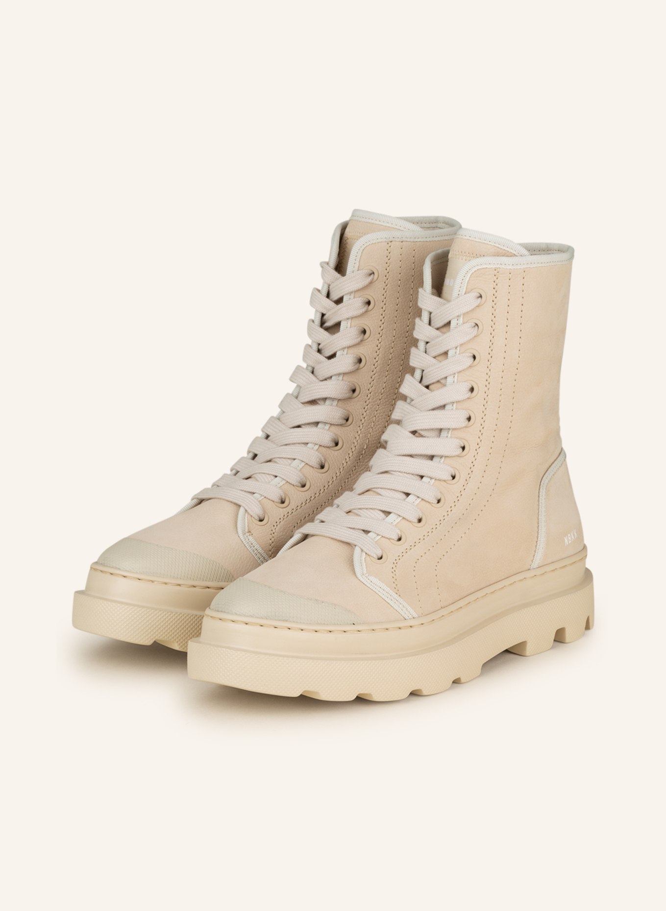 NUBIKK Schnürboots MONRO MILEY: BEIGE