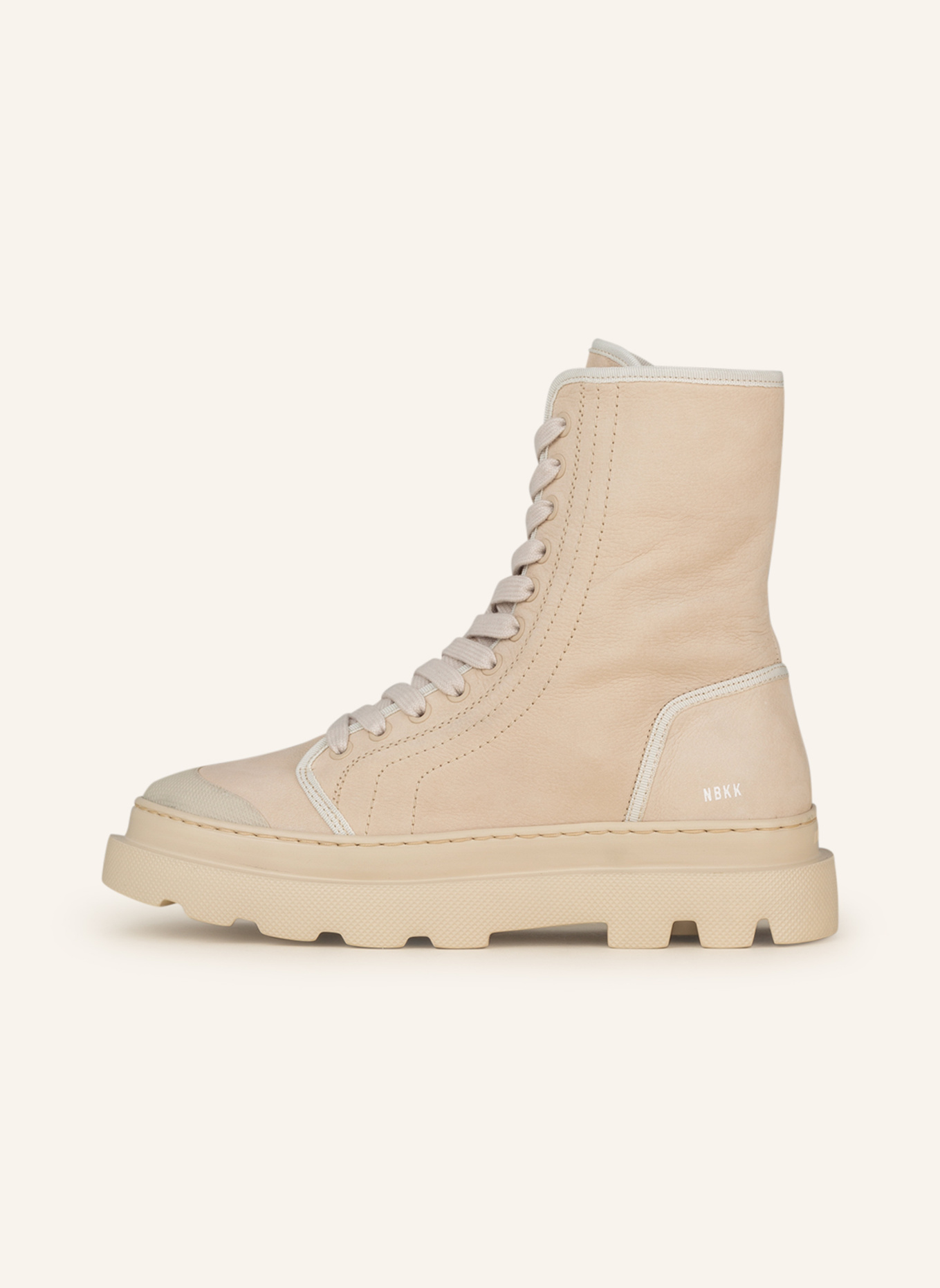 NUBIKK Schnürboots MONRO MILEY: BEIGE