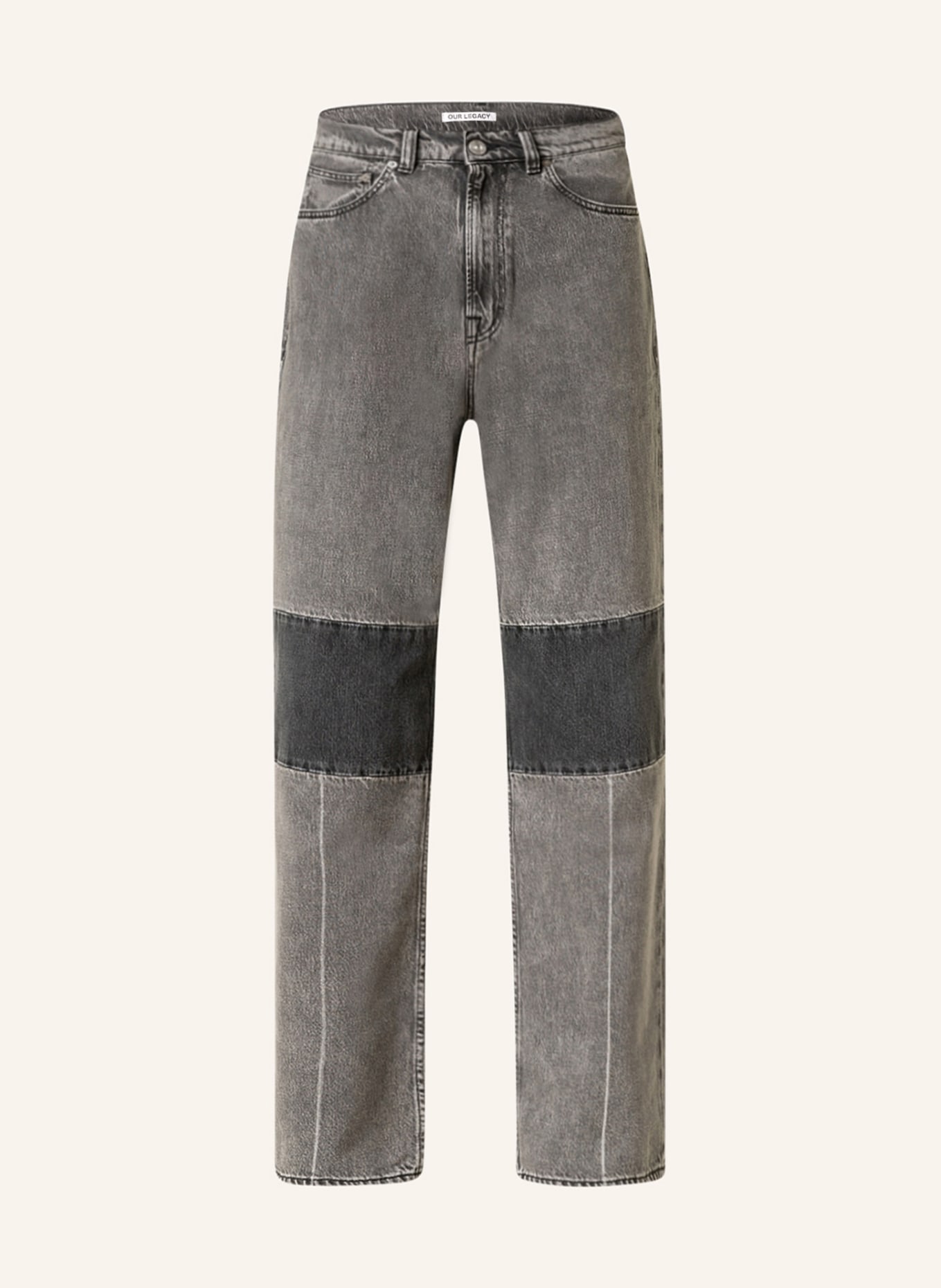 OUR LEGACY Jeans Tapered fit, Color: BLACK AND GREY (Image 1)