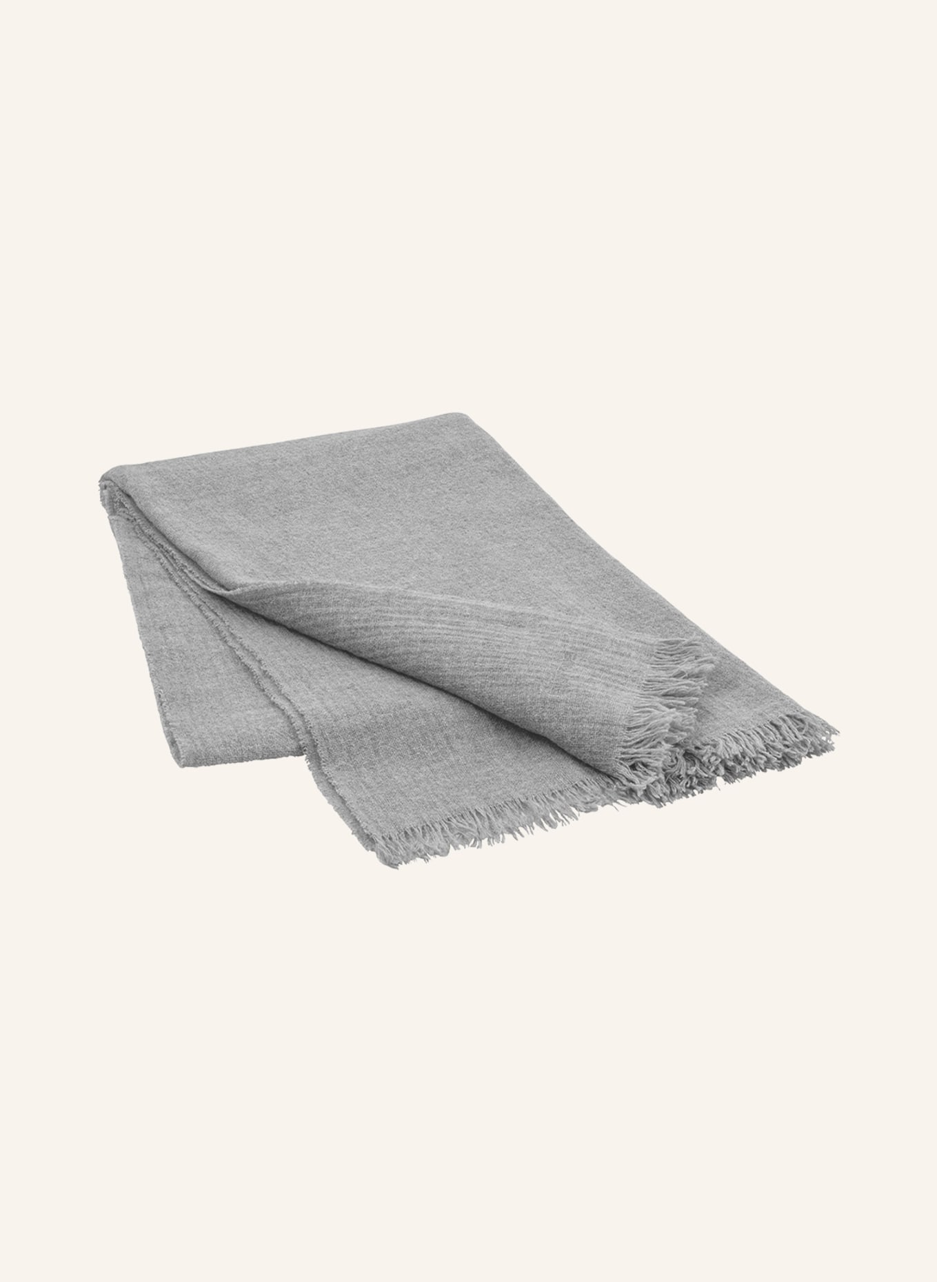 blomus Plaid MERINO aus Merinowolle: GRAU