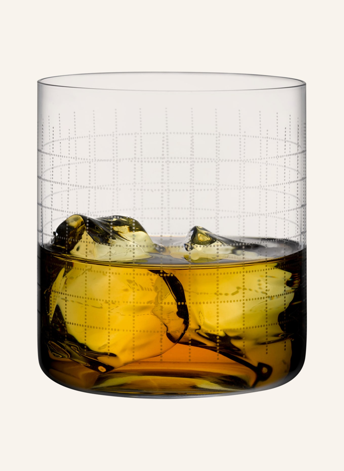 NUDE Set of 4 whisky glasses FINESSE GRID, Color: - clear (Image 3)