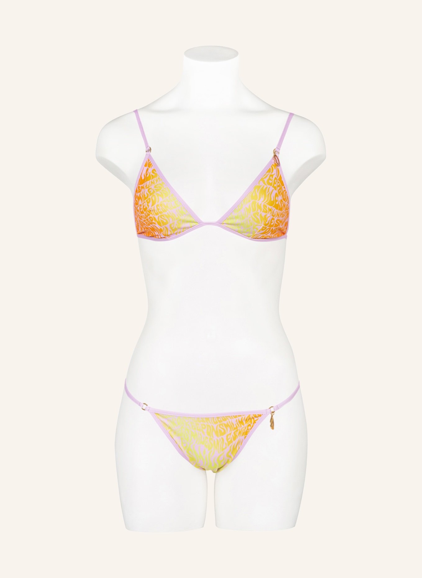 STELLA McCARTNEY SWIMWEAR Bikini bottoms SMILE, Color: PINK/ NEON YELLOW/ NEON ORANGE (Image 2)
