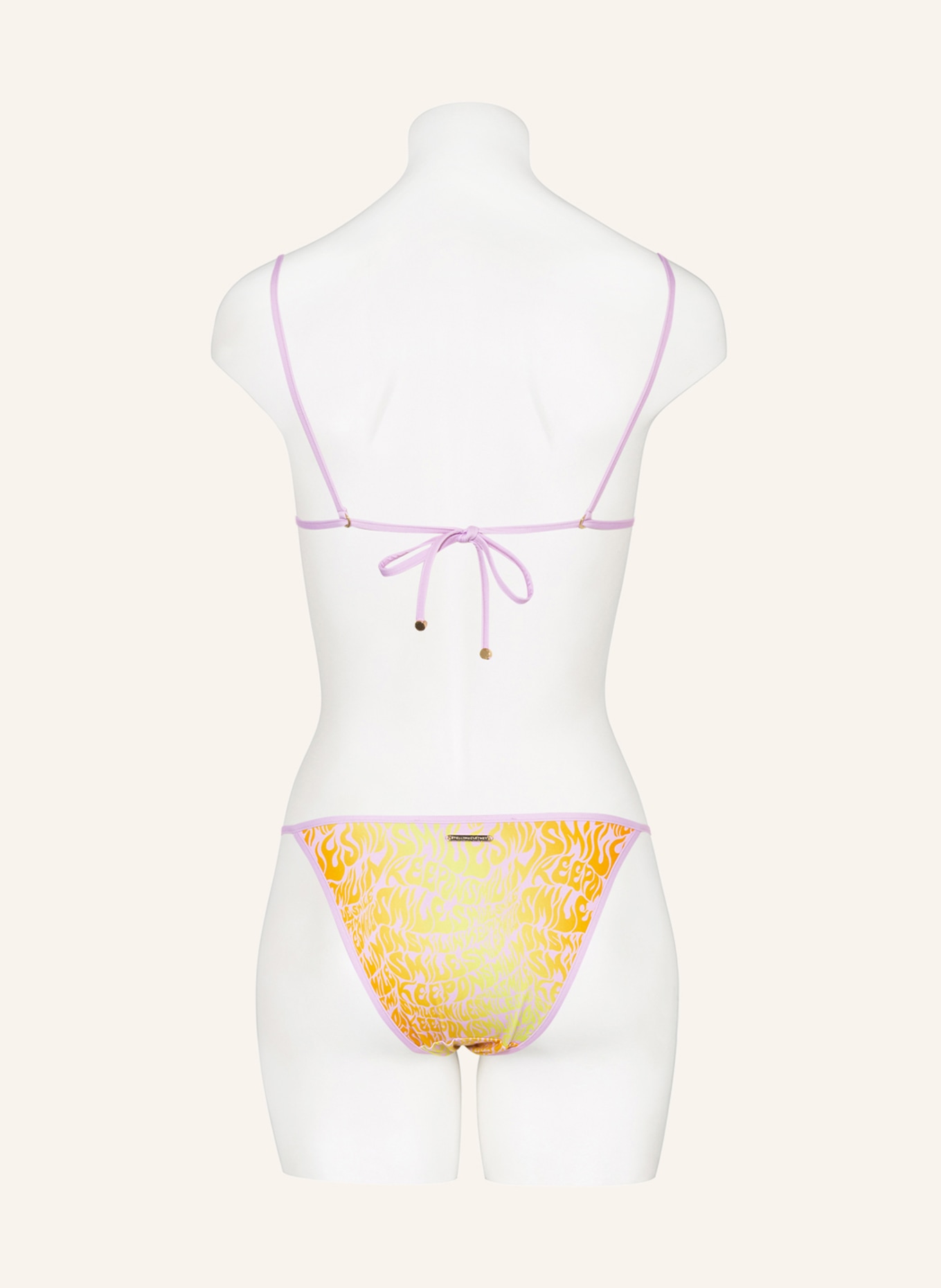 STELLA McCARTNEY SWIMWEAR Bikini-Hose SMILE, Farbe: ROSA/ NEONGELB/ NEONORANGE (Bild 3)