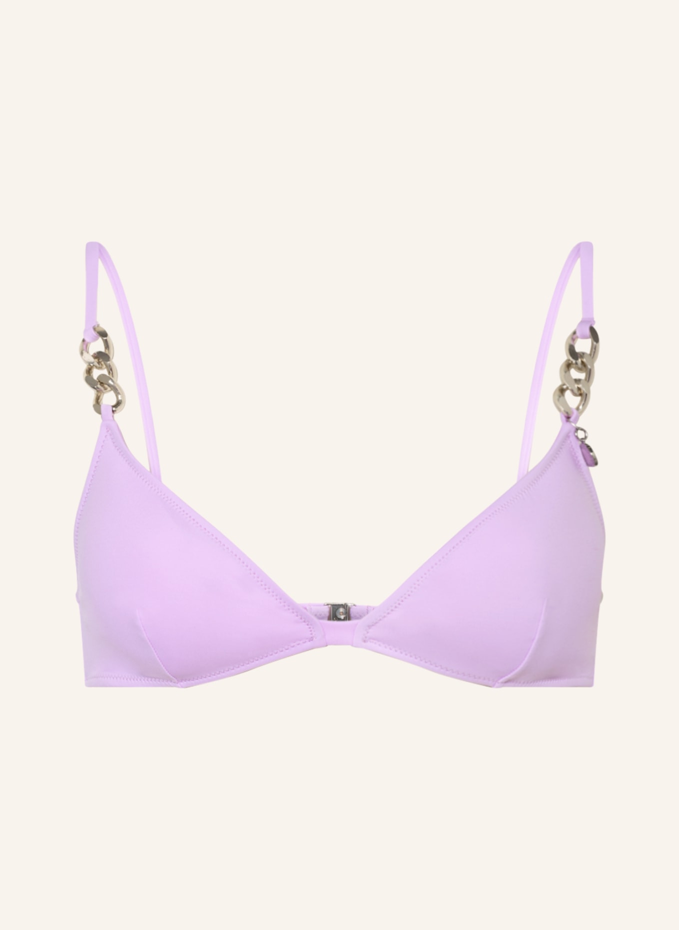 STELLA McCARTNEY SWIMWEAR Triangle bikini top FALABELLA, Color: PINK (Image 1)