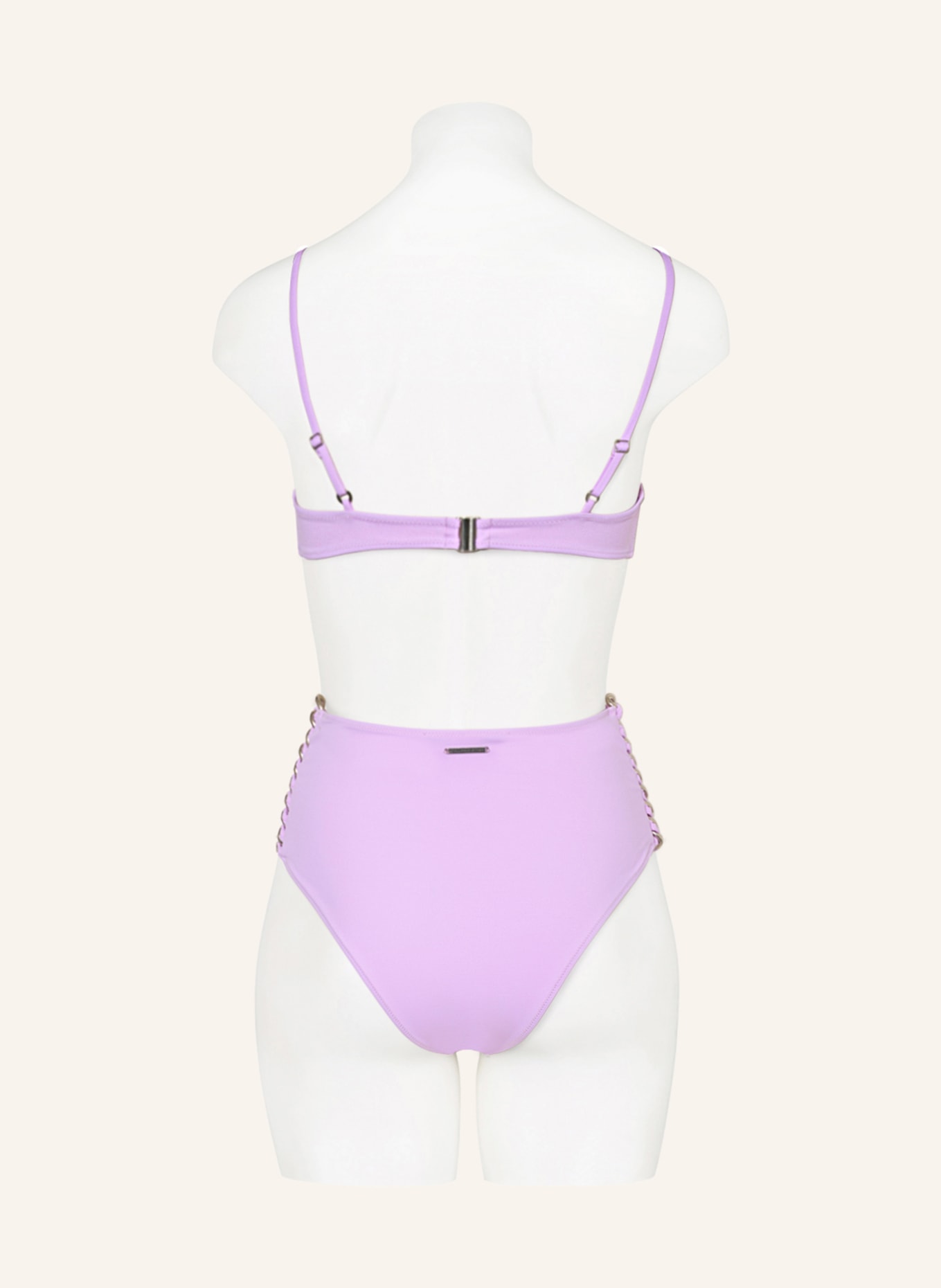 STELLA McCARTNEY SWIMWEAR Triangle bikini top FALABELLA, Color: PINK (Image 3)