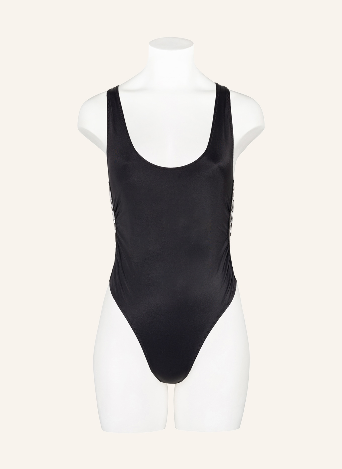 STELLA McCARTNEY SWIMWEAR Swimsuit SPORTY LOGO, Color: BLACK (Image 2)