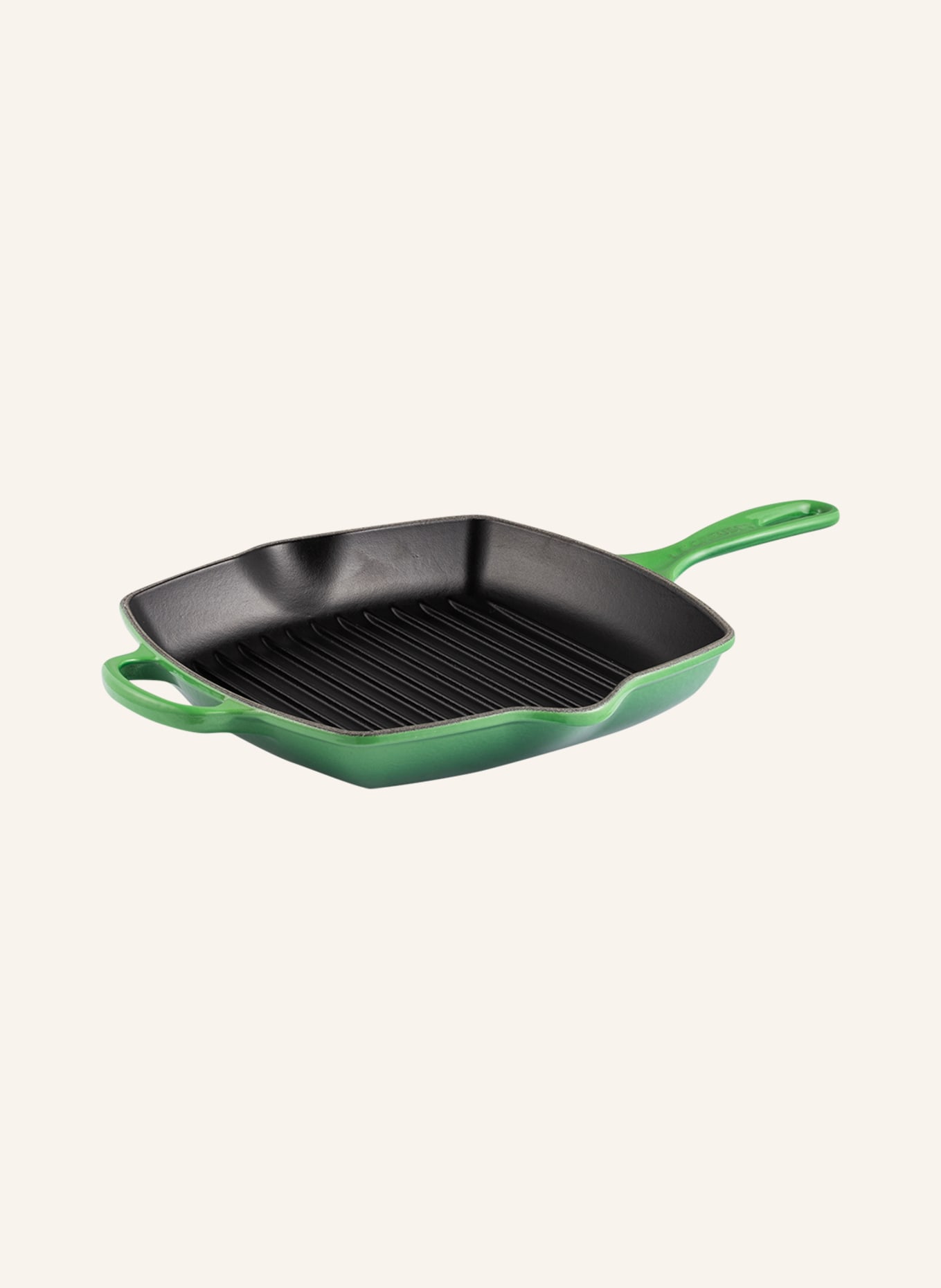 LE CREUSET Patelnia do grillowania SIGNATURE, Kolor: Bamboo Green 408 (Obrazek 1)