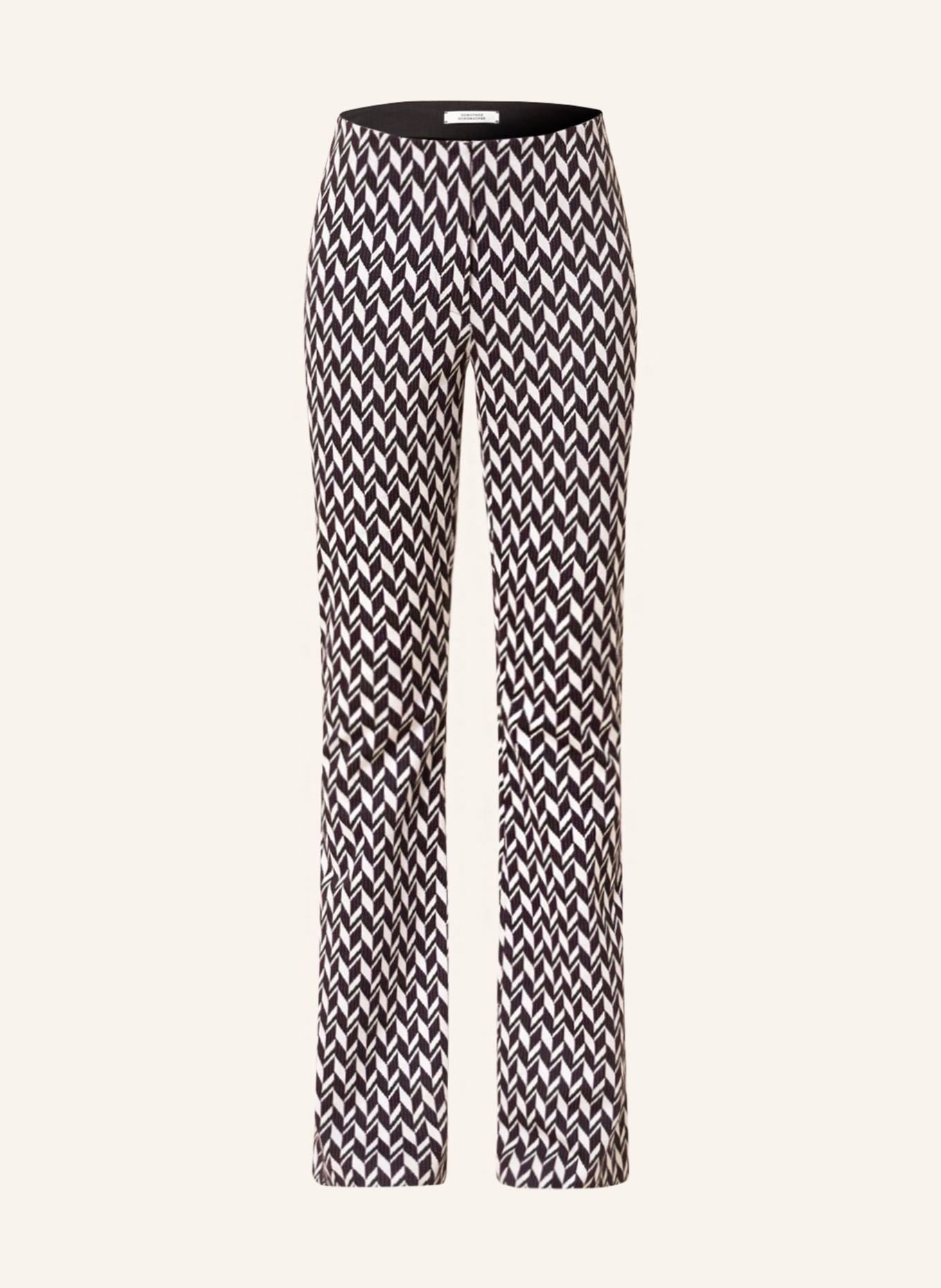 DOROTHEE SCHUMACHER Spodnie dżersejowe , Kolor: CZARNY/ FIOLETOWY/ JASNOCZARY (Obrazek 1)