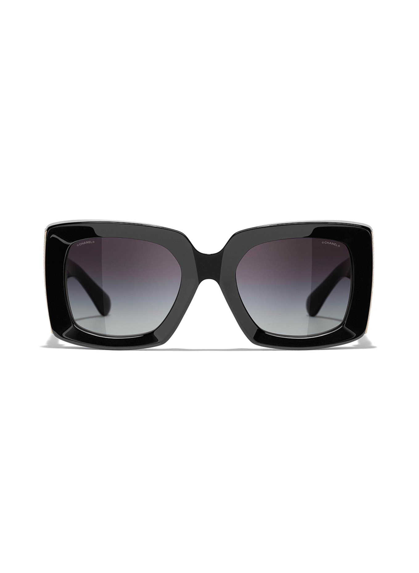 CHANEL Rectangular sunglasses , Color: C622S6 - BLACK/ GRAY GRADIENT (Image 2)
