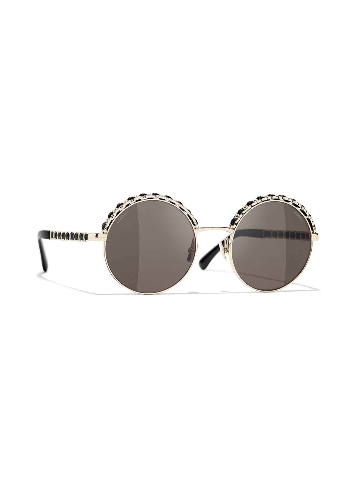 CHANEL Round sunglasses , Color: C395/3 - GOLD/BROWN (Image 1)