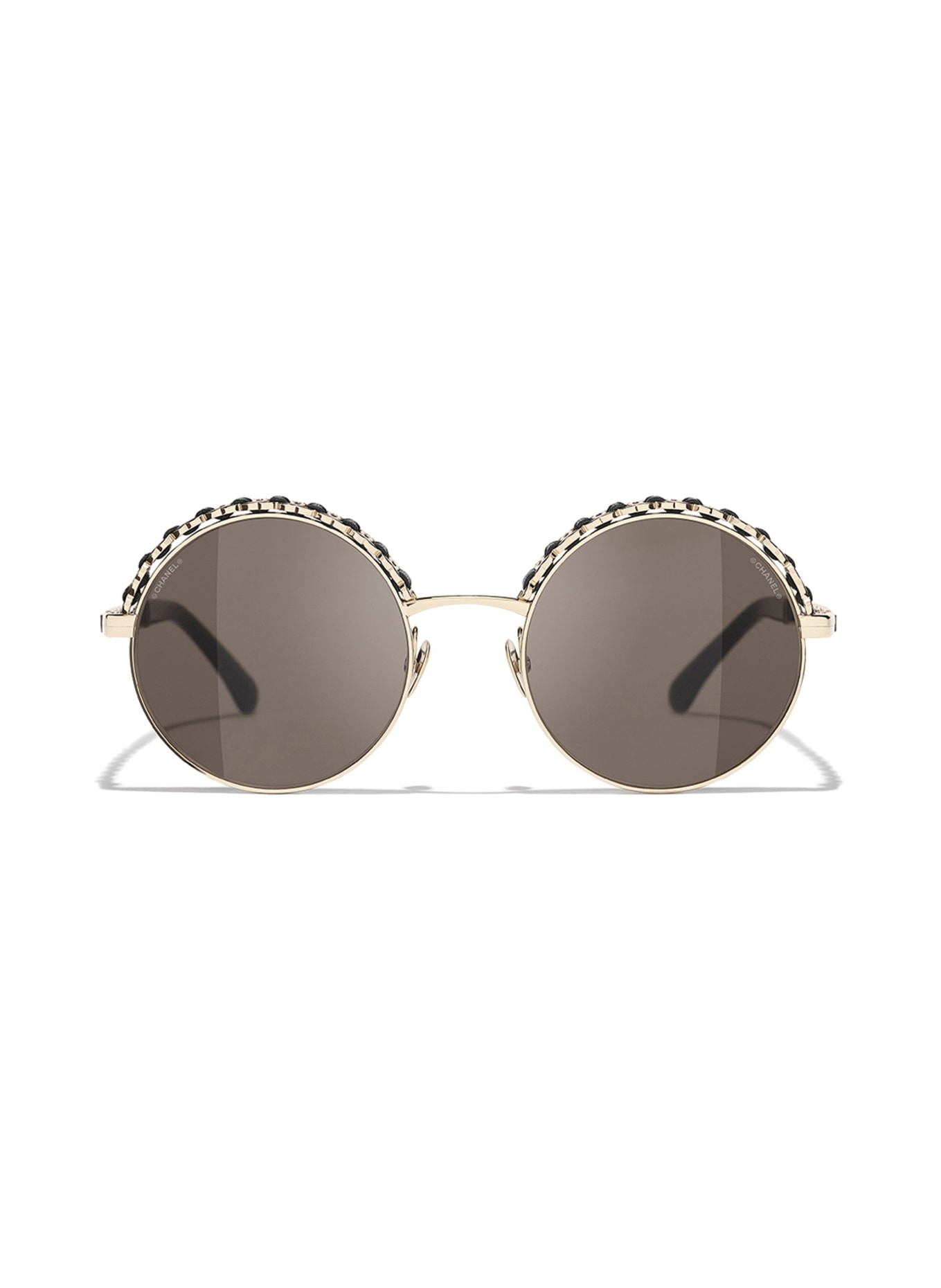 CHANEL Round sunglasses , Color: C395/3 - GOLD/BROWN (Image 2)