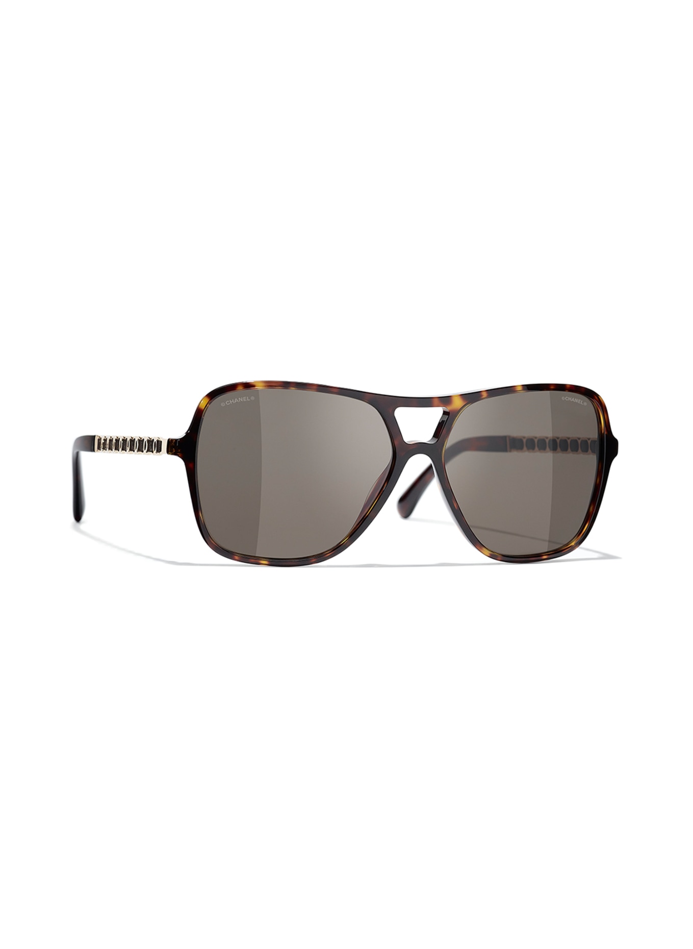 CHANEL Aviator sunglasses , Color: C71483 - HAVANA/ BROWN (Image 1)