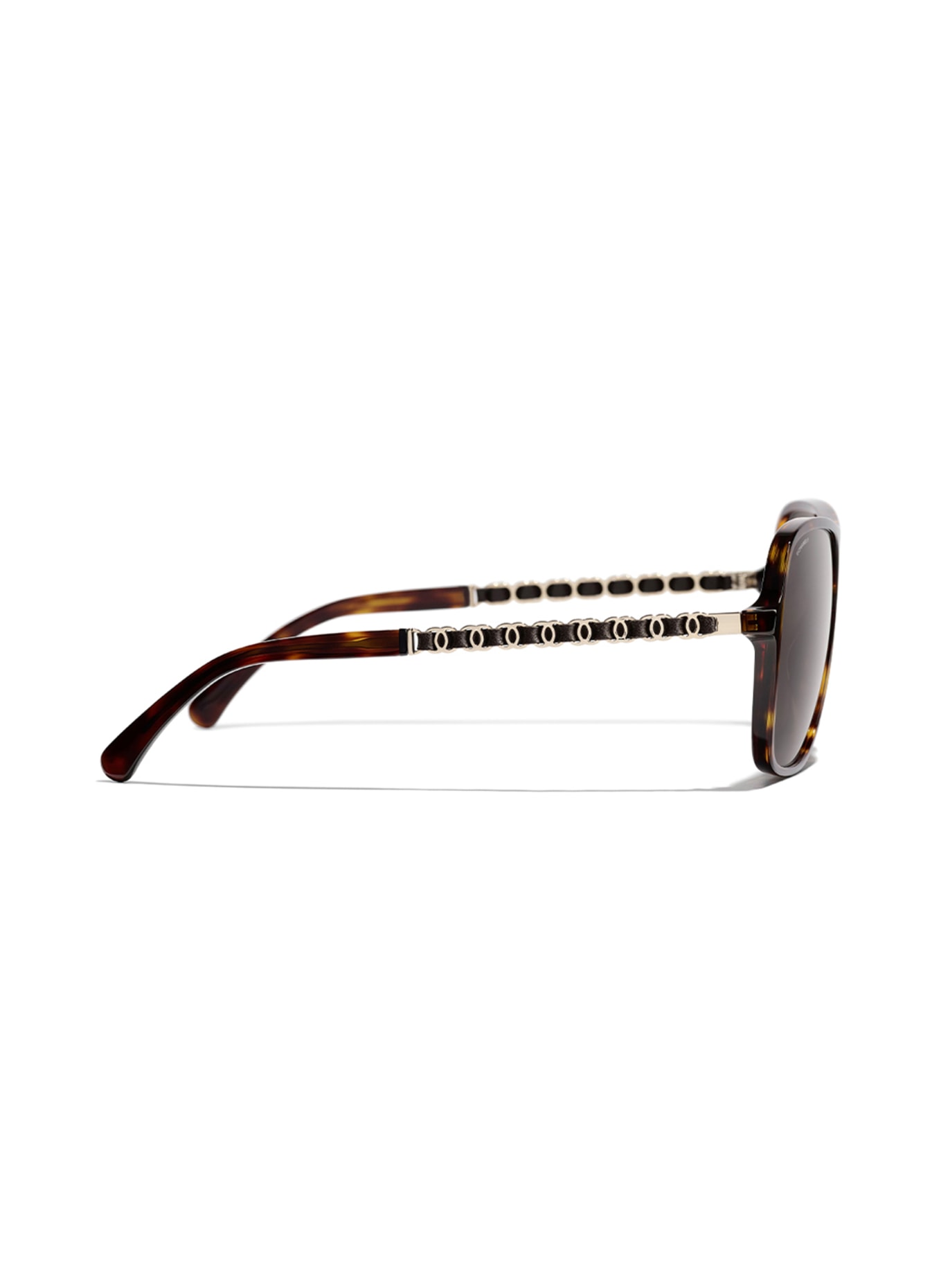CHANEL Aviator sunglasses , Color: C71483 - HAVANA/ BROWN (Image 3)