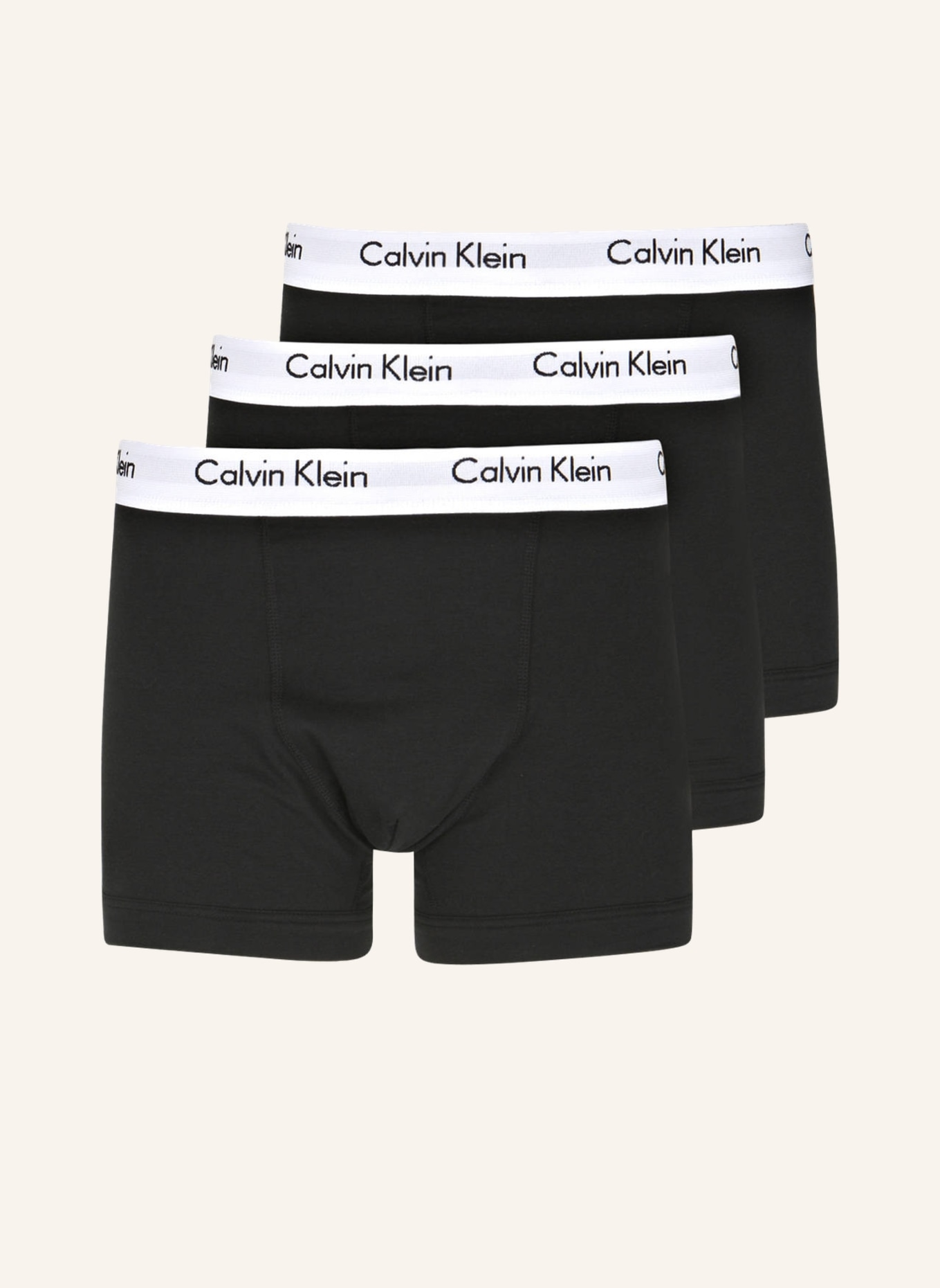 Calvin Klein 3er-Pack Boxershorts COTTON STRETCH, Farbe: SCHWARZ (Bild 1)