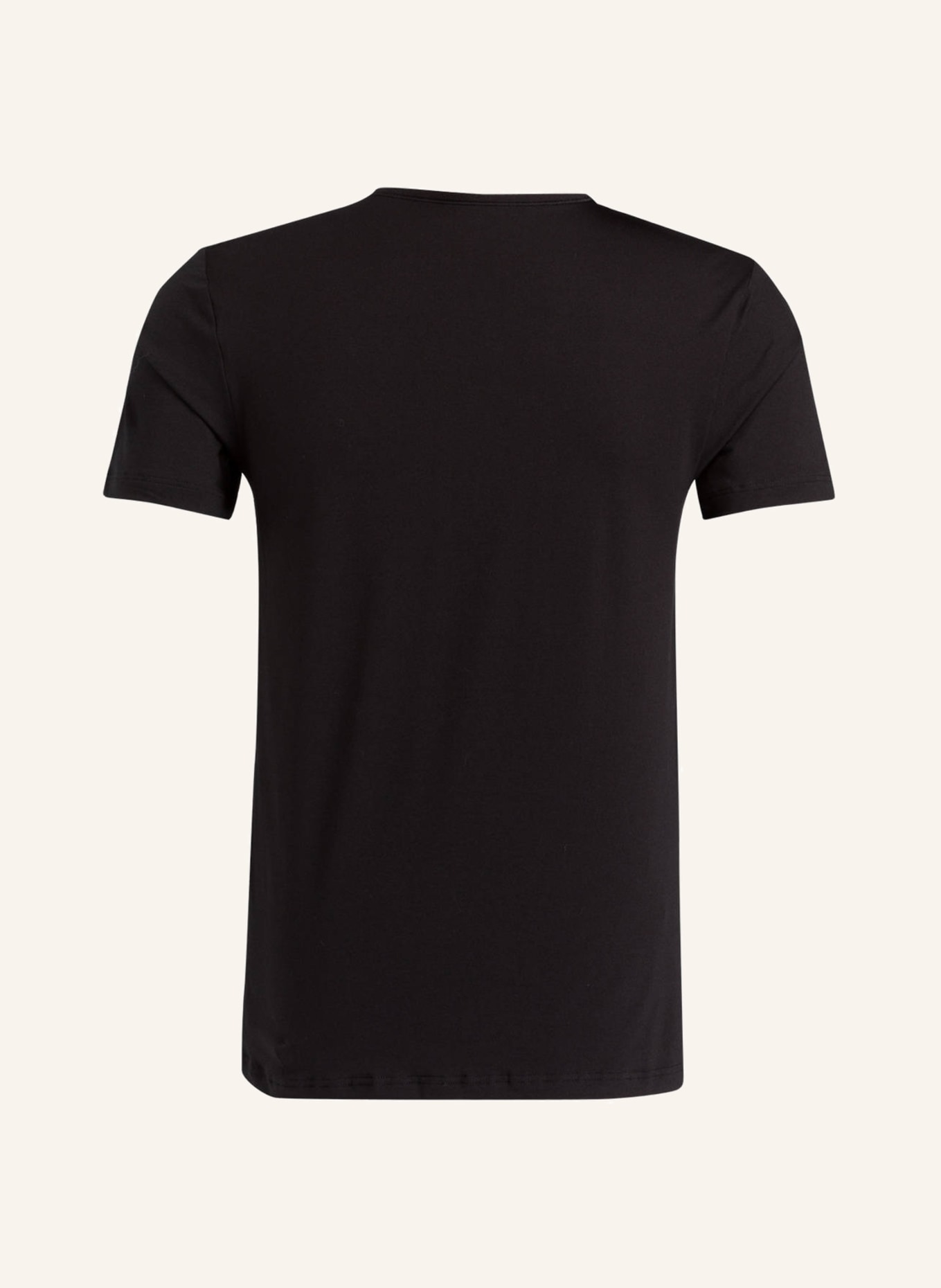 mey V-Shirt Serie DRY COTTON, Farbe: SCHWARZ (Bild 2)