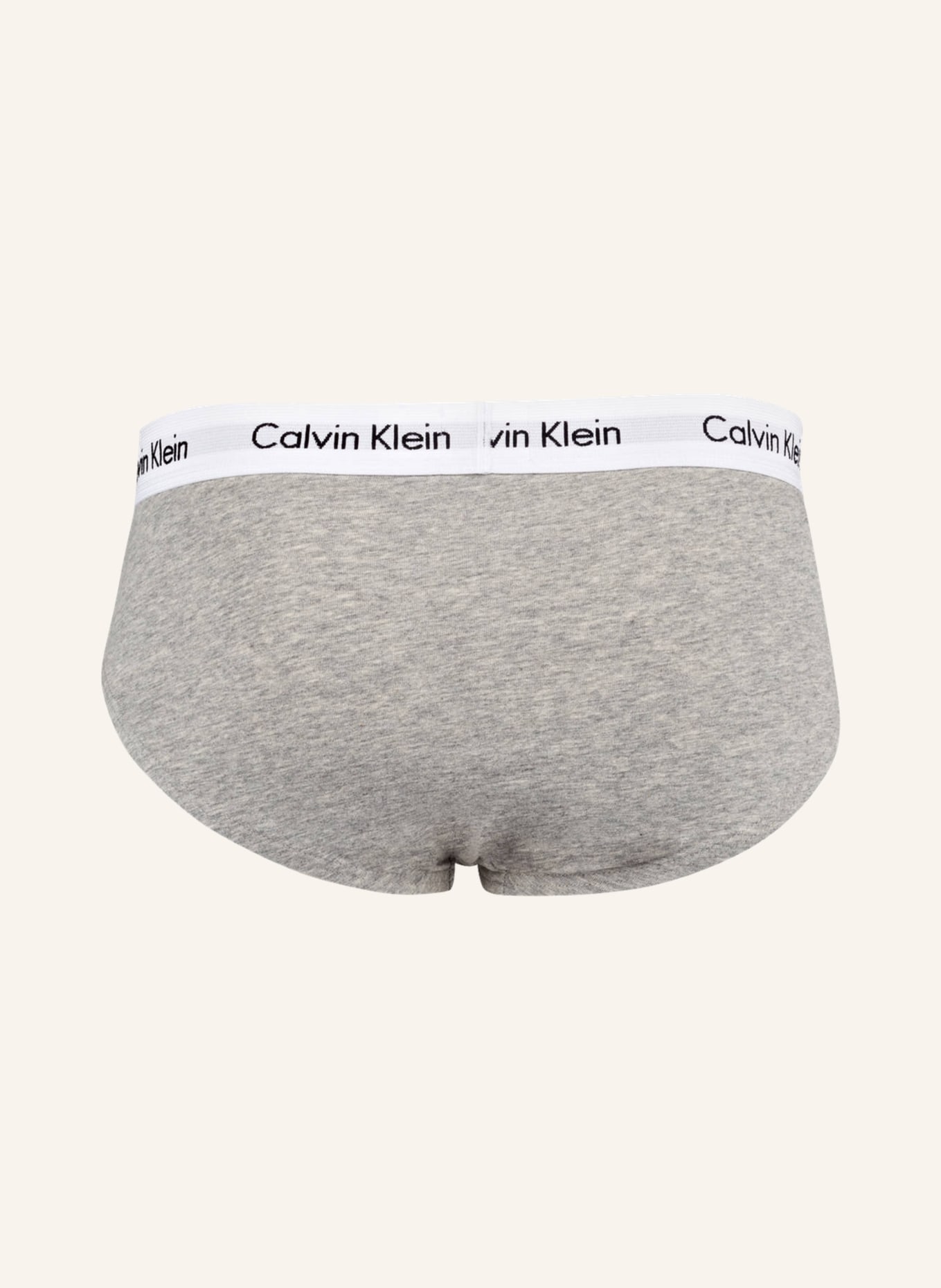 Calvin Klein 3er-Pack Slips COTTON STRETCH, Farbe: WEISS/ GRAU/ SCHWARZ (Bild 2)