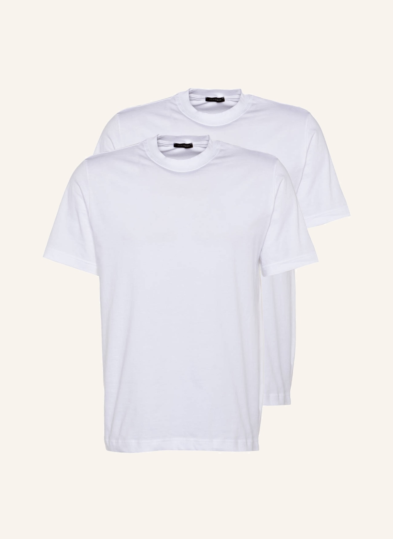 SCHIESSER 2er-Pack T-Shirts, Farbe: WEISS (Bild 1)