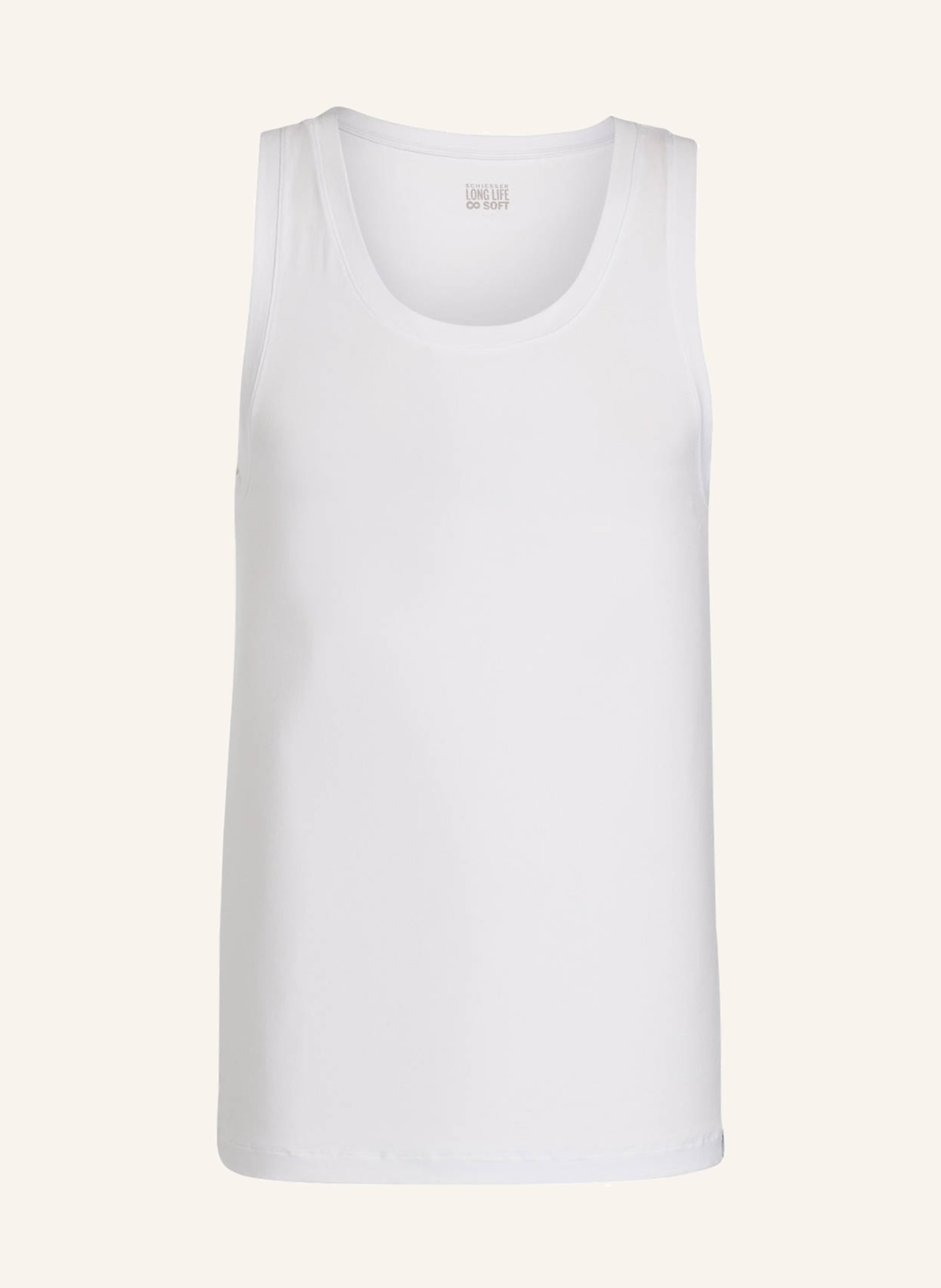 SCHIESSER Undershirt LONG LIFE SOFT, Color: WHITE (Image 1)