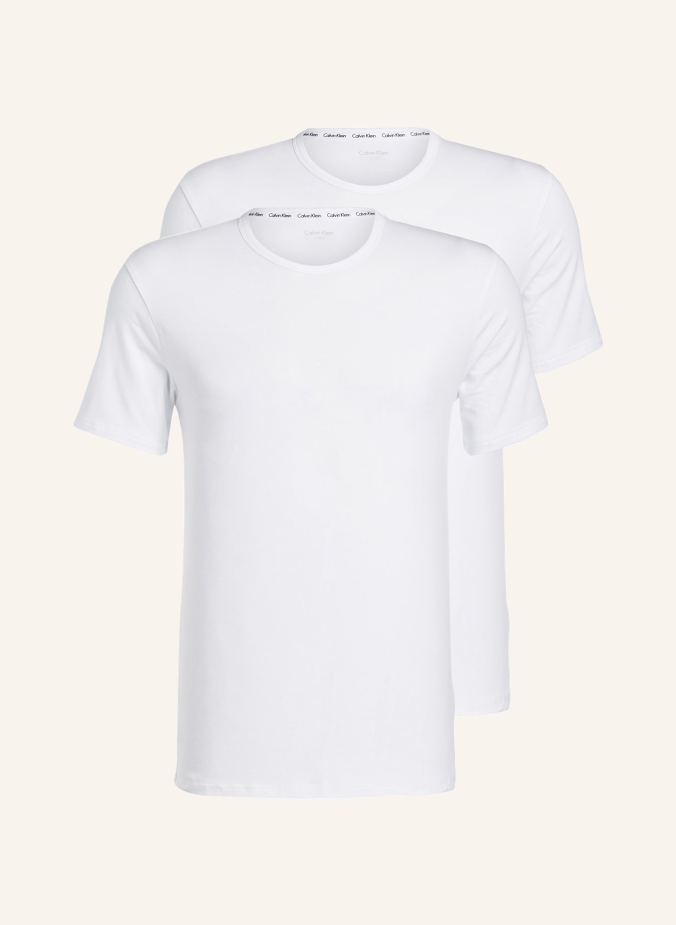 Calvin Klein 2er-Pack T-Shirts MODERN COTTON STRETCH, Farbe: WEISS (Bild 1)
