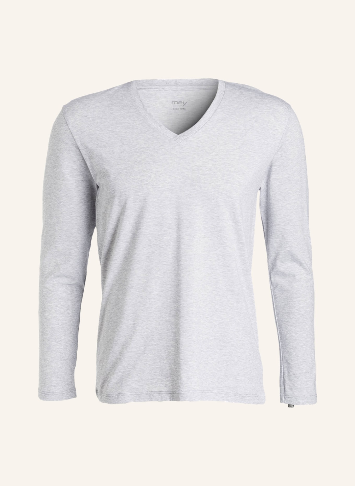mey Lounge-Shirt Serie DRY COTTON COLOUR, Farbe: GRAU MELIERT (Bild 1)