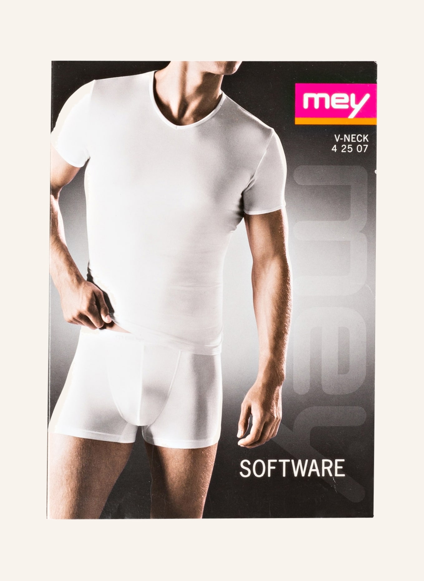 mey V-Shirt Serie SOFTWARE, Farbe: WEISS (Bild 4)