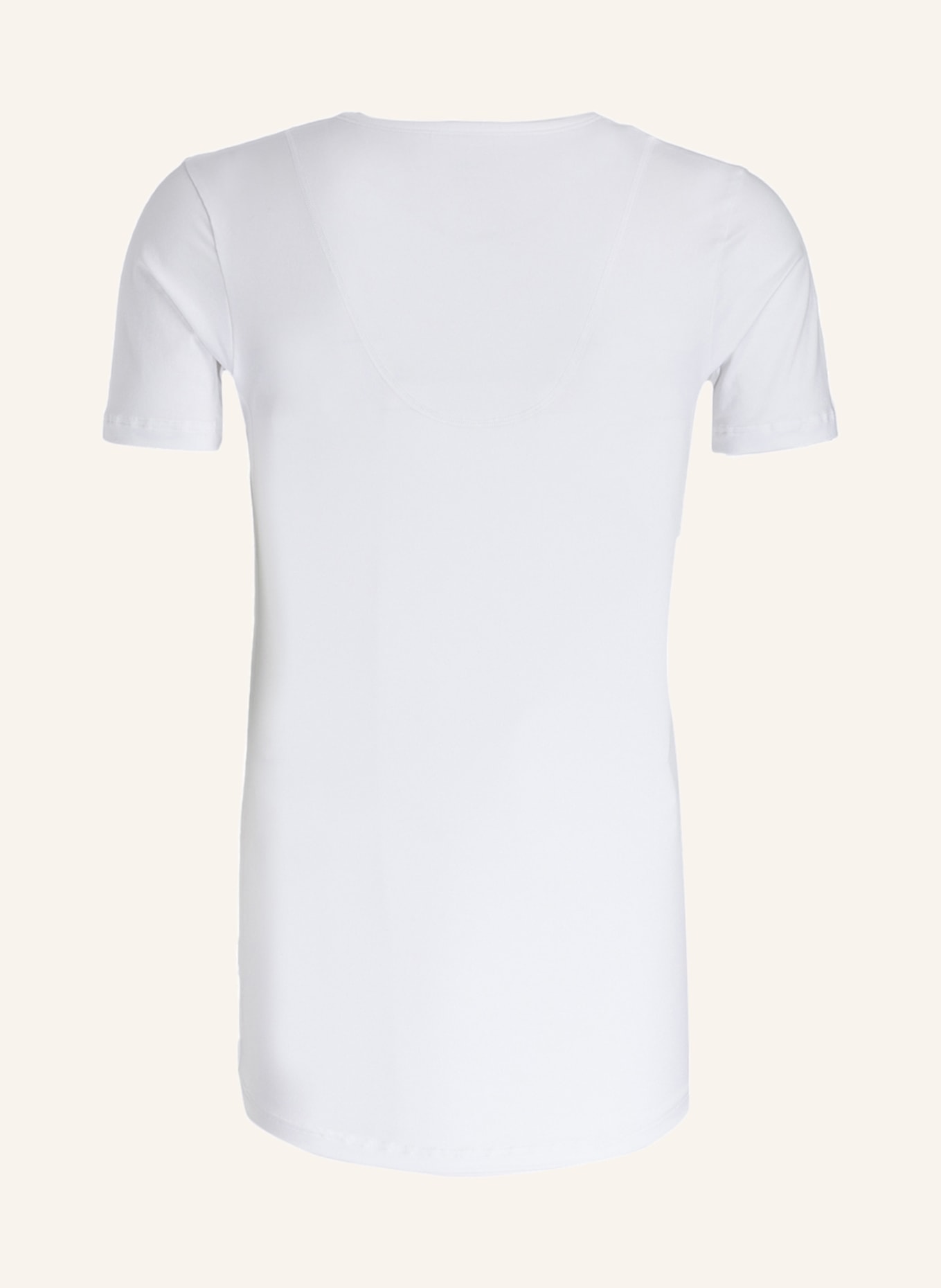 mey T-shirt z serii DRY COTTON slim fit, Kolor: BIAŁY (Obrazek 2)