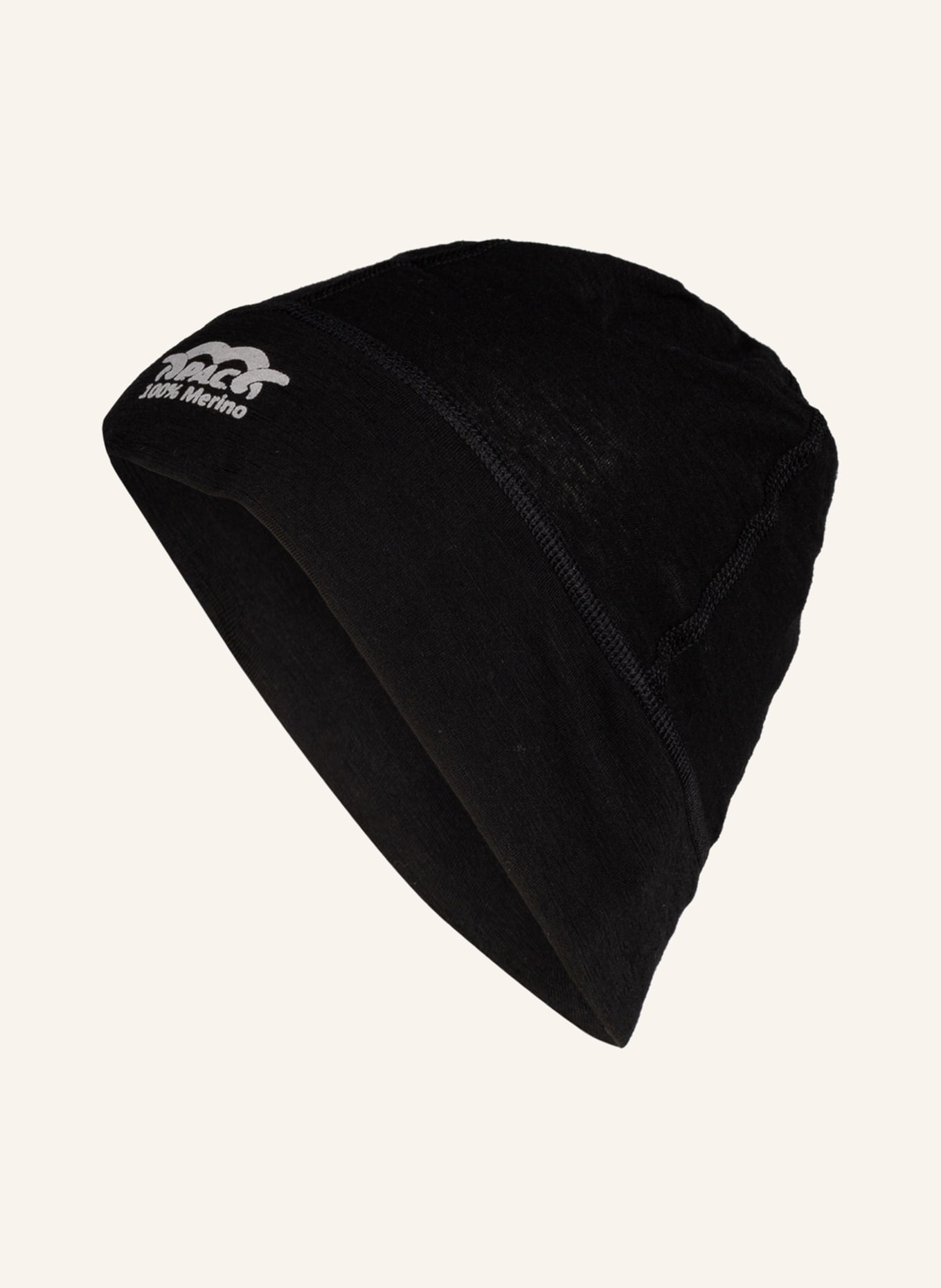 P.A.C. Multifunctional beanie made of merino wool, Color: BLACK (Image 2)