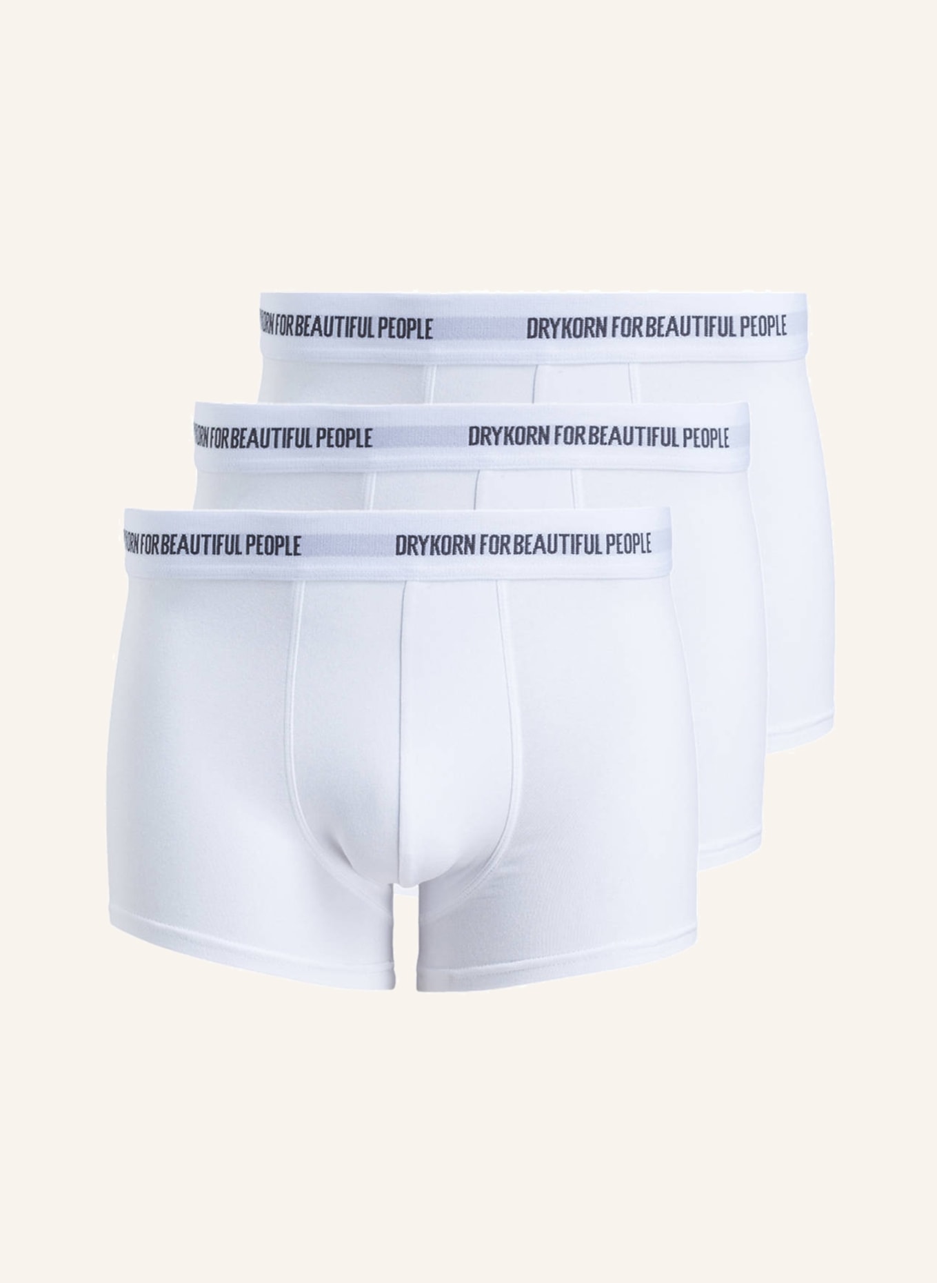 DRYKORN 3-pack boxer shorts CORBIN, Color: WHITE (Image 1)