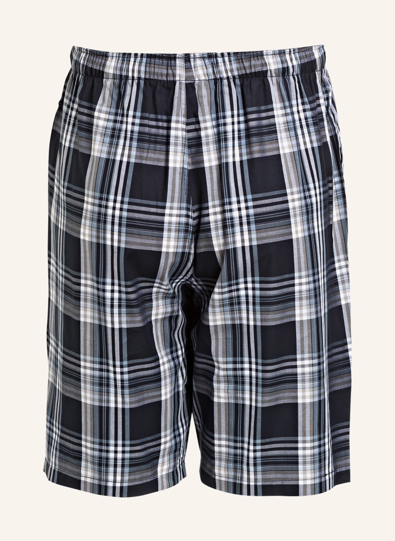 SCHIESSER Pajama shorts, Color: DARK BLUE/WHITE/GRAY CHECK (Image 2)