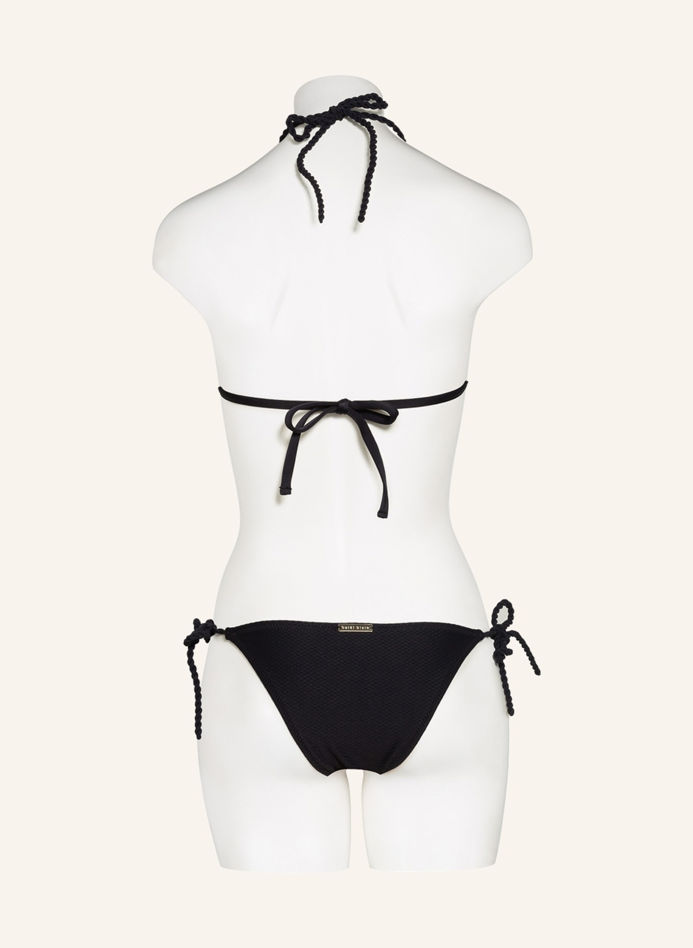 heidi klein Triangle bikini top CORE ROPE, Color: BLACK (Image 3)
