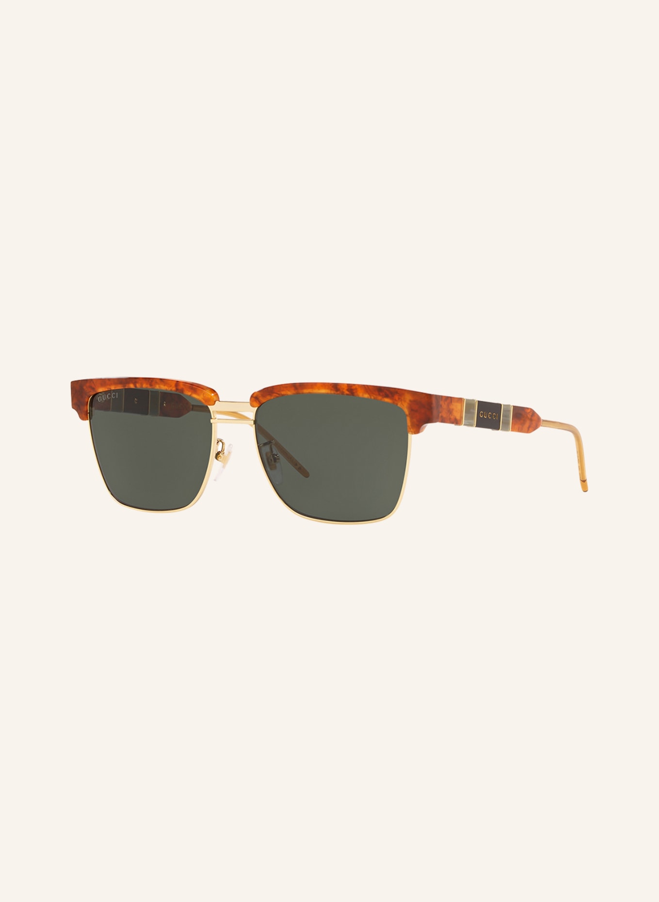 GUCCI Sunglasses GG0603S, Color: 4402J1 - HAVANA/GOLD/DARK GRAY (Image 1)