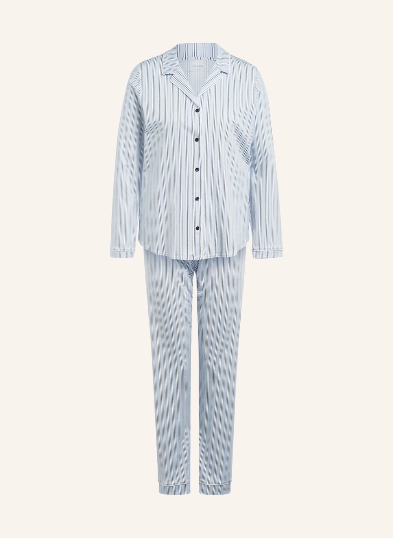 CALIDA Schlafanzug SWEET DREAMS, Farbe: HELLBLAU/ WEISS/ DUNKELBLAU (Bild 1)