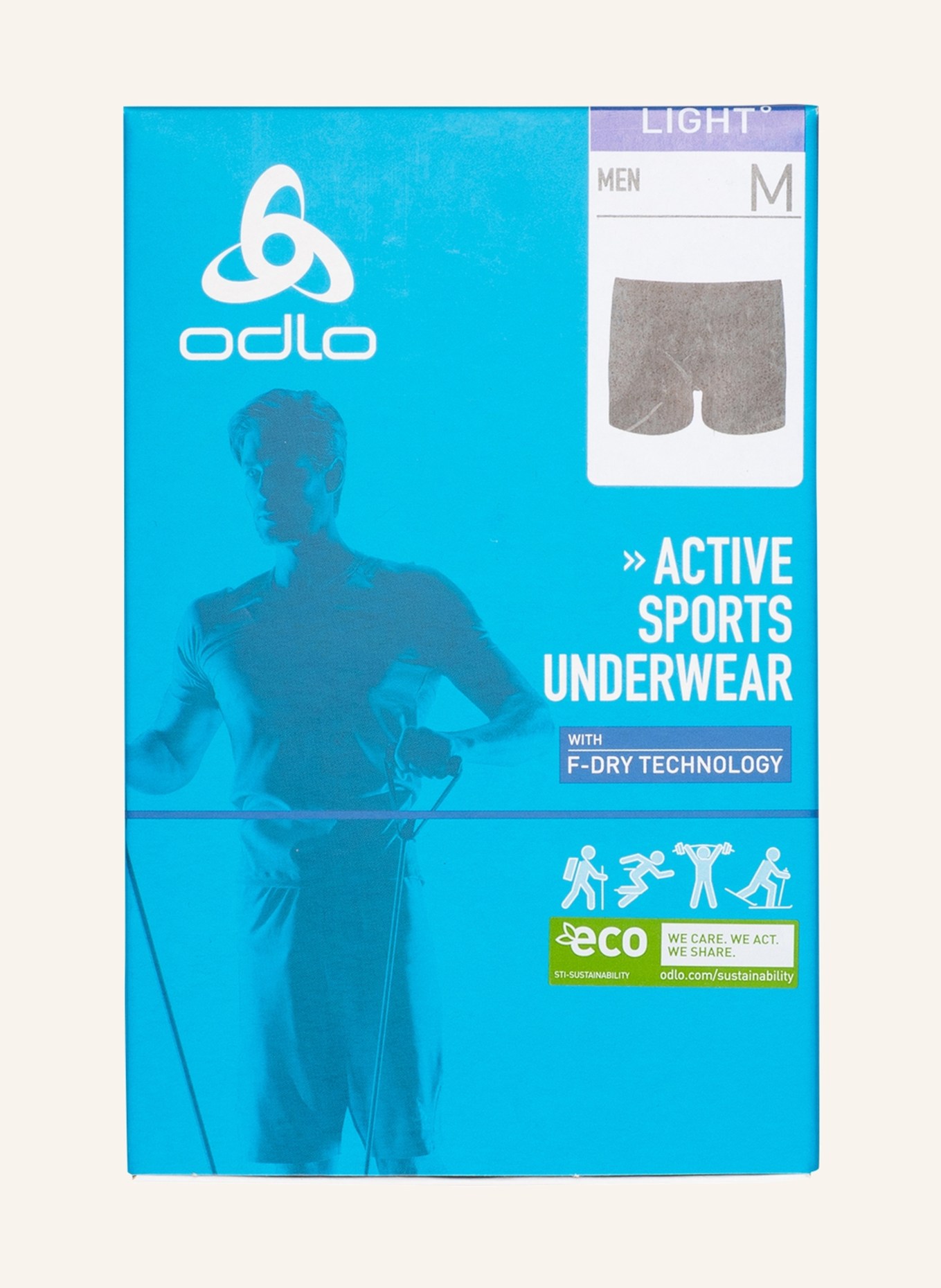 odlo Functional underwear boxer shorts ACTIVE F-DRY LIGHT ECO SUW, Color: BLACK (Image 3)