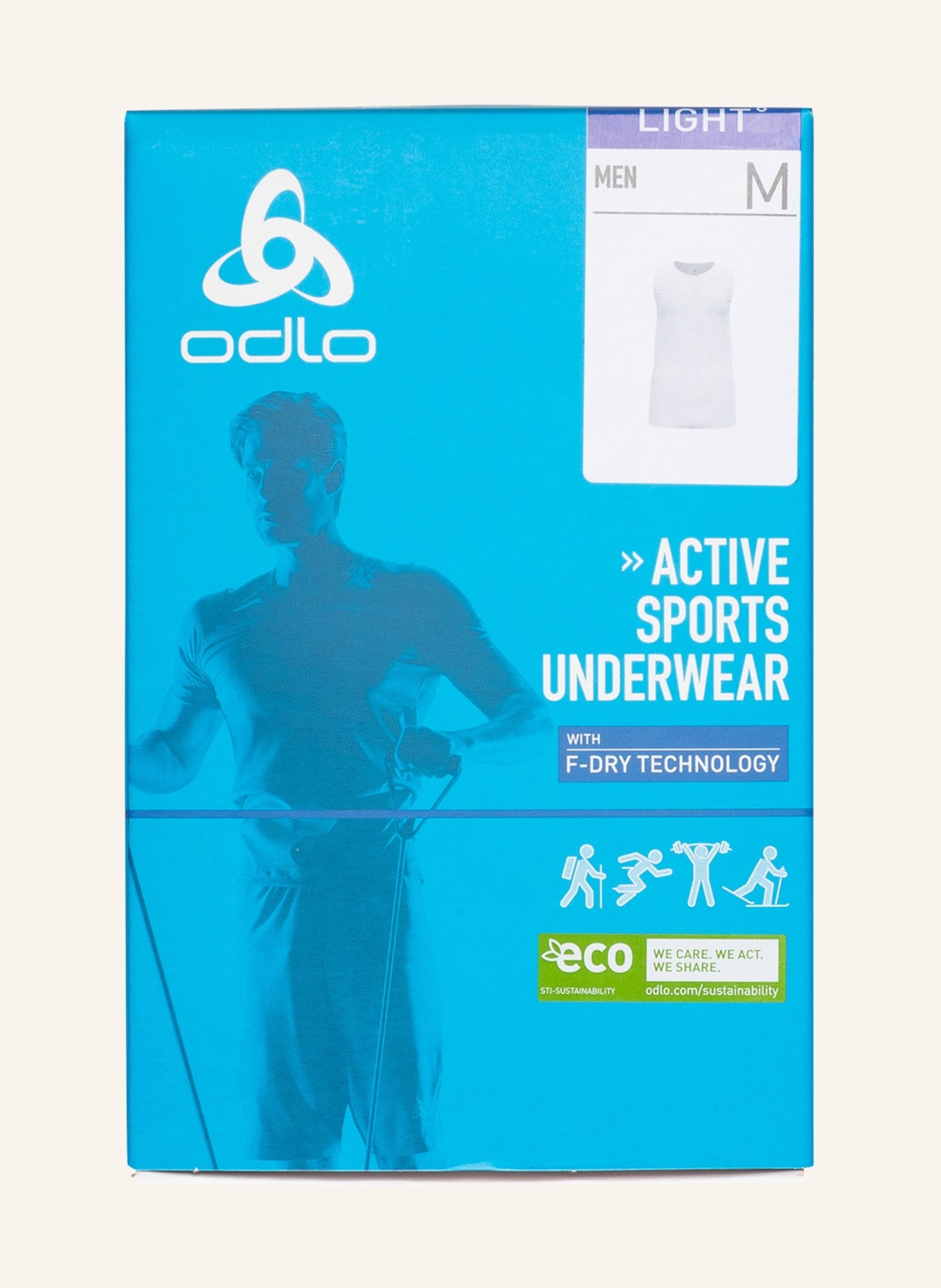 odlo Functional underwear undershirt ACTIVE F-DRY LIGHT ECO, Color: WHITE (Image 4)