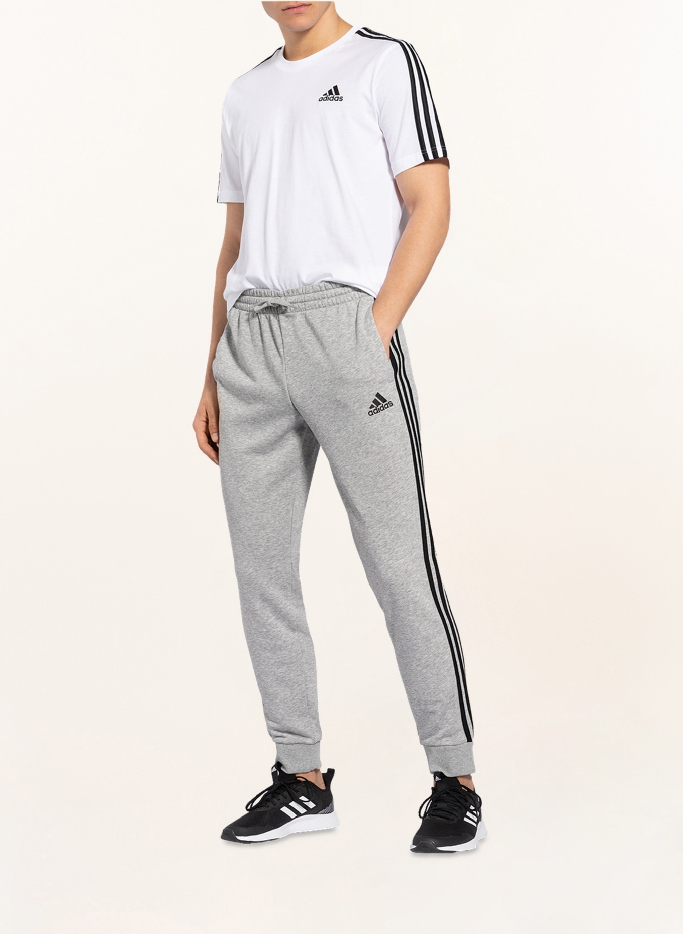 adidas Sweatpants ESSENTIALS: LIGHT GRAY