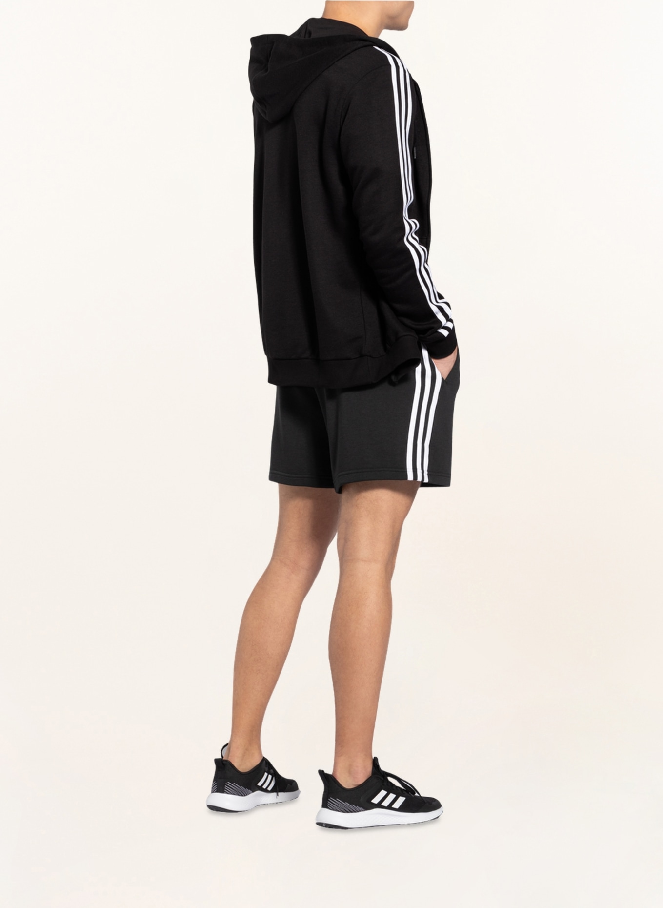 adidas Sweat jacket ESSENTIALS in black/ white