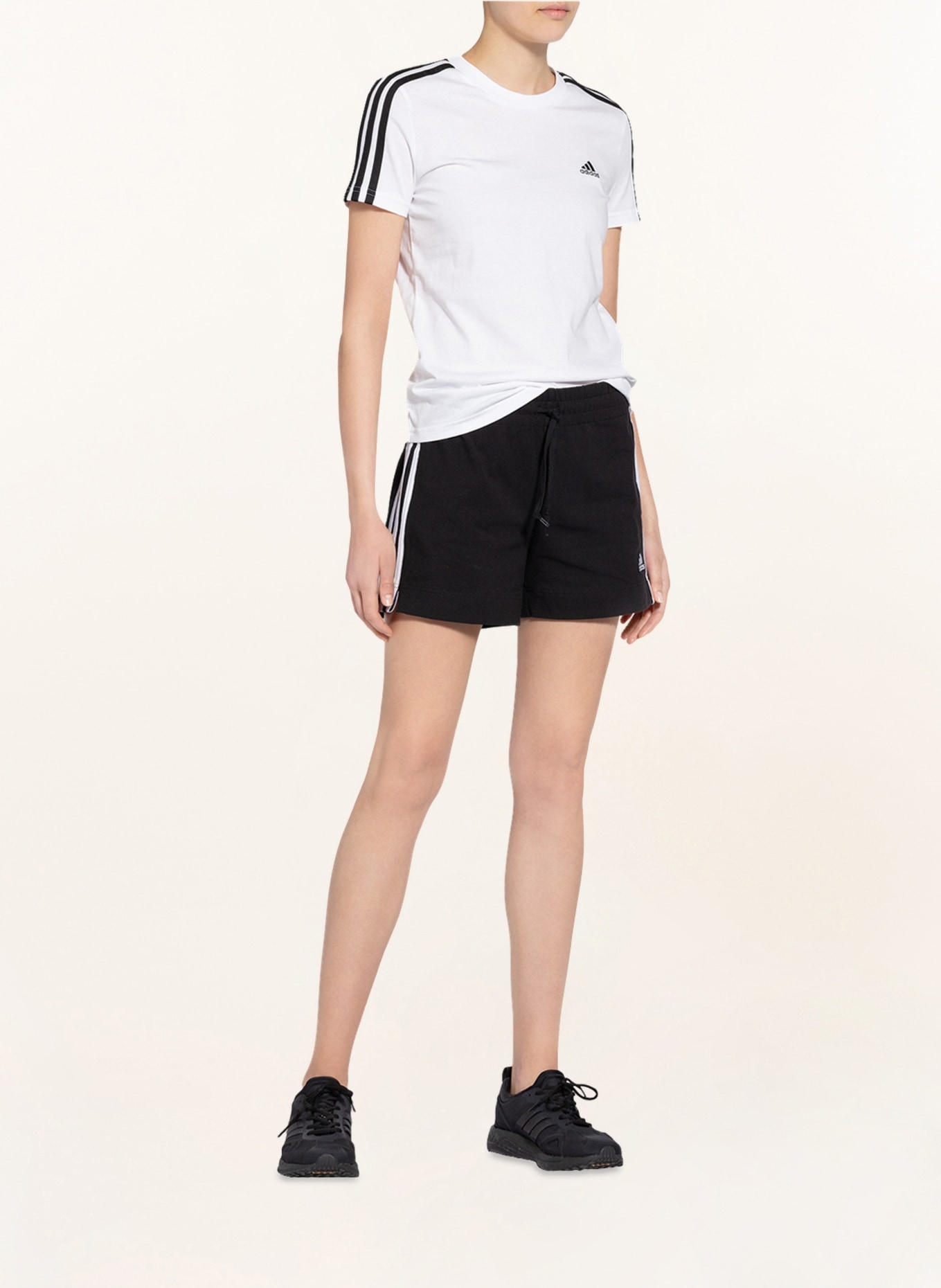adidas Fitness shorts ESSENTIALS, Color: BLACK/ WHITE (Image 2)