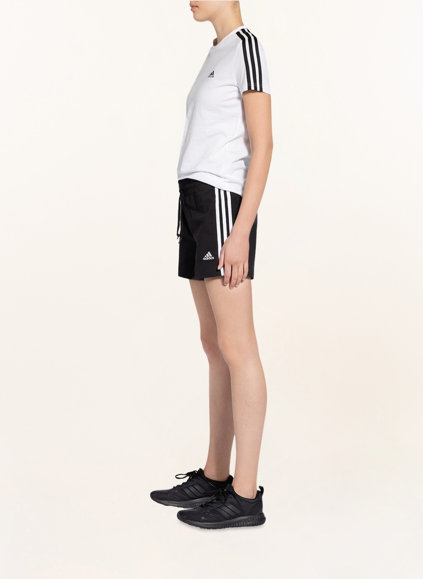 adidas Fitness shorts ESSENTIALS, Color: BLACK/ WHITE (Image 4)