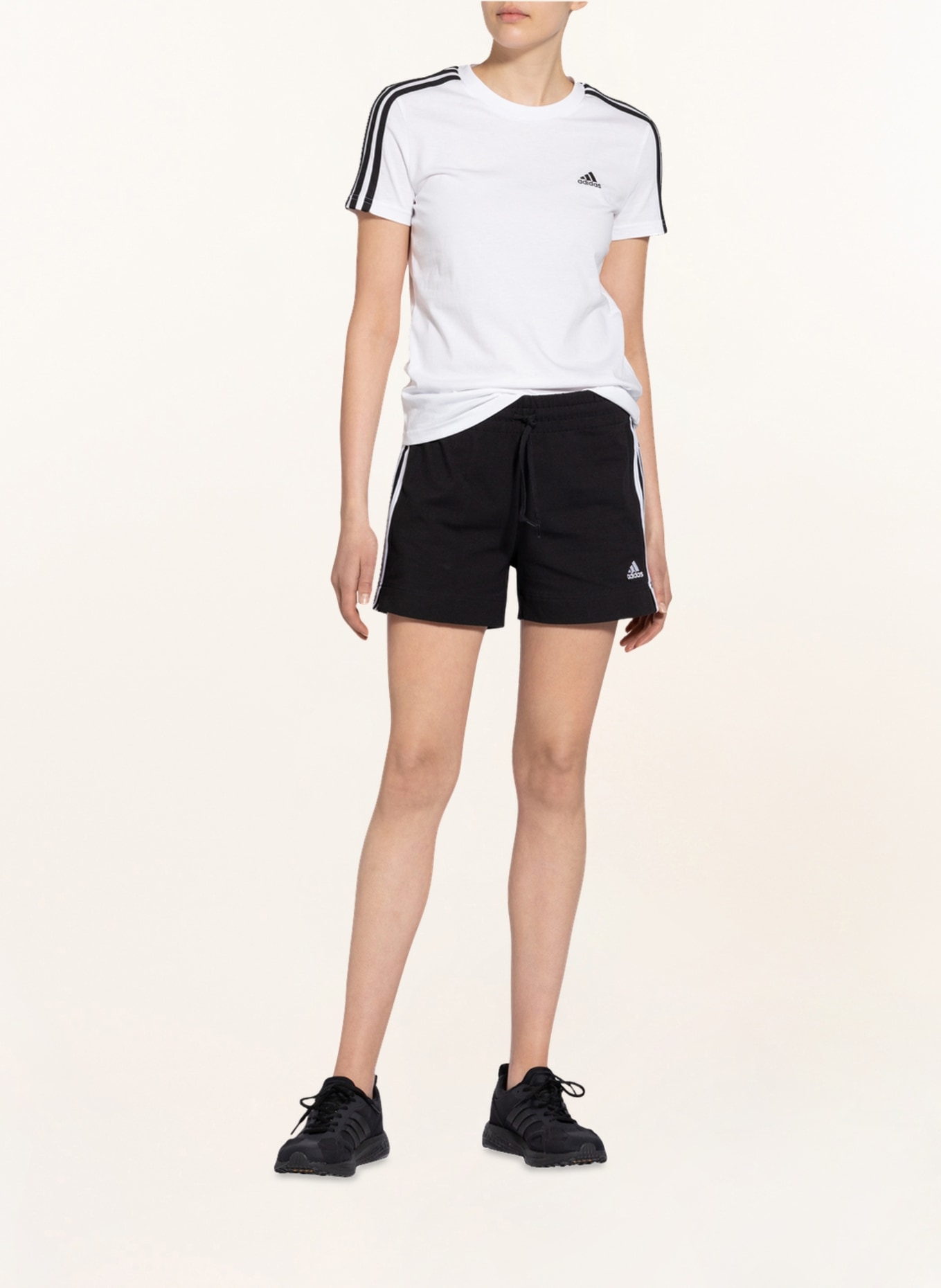 adidas T-shirt LOUNGEWEAR ESSENTIALS, Color: WHITE/ BLACK (Image 2)