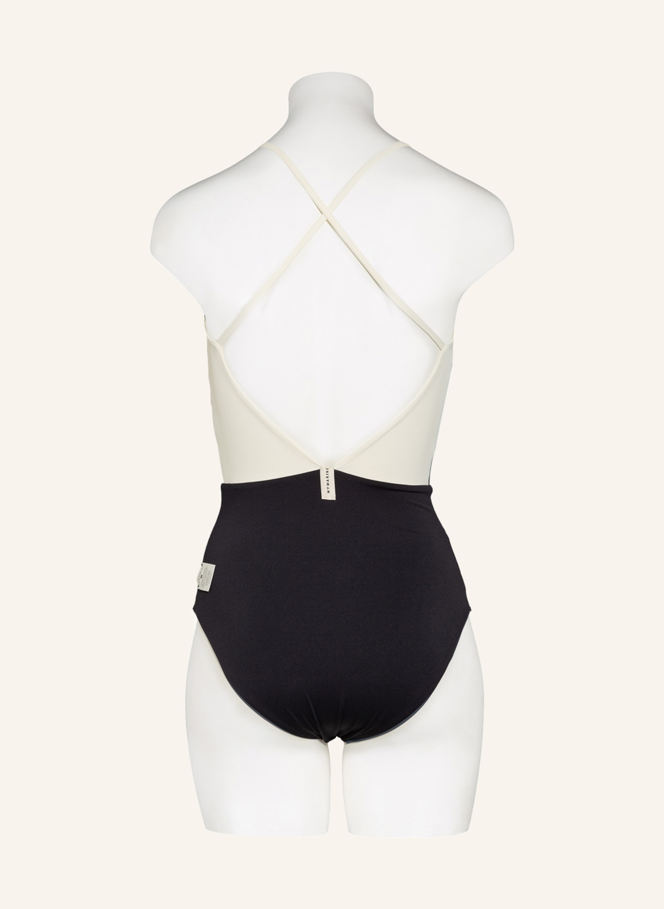MYMARINI Swimsuit SUMMERSUIT reversible , Color: BLACK/ GRAY/ ECRU (Image 4)