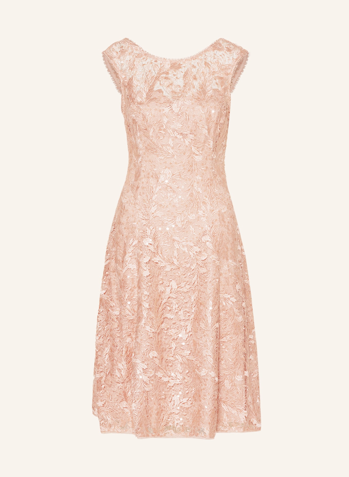 ADRIANNA PAPELL Cocktail dress made of lace with sequins, Color: LIGHT PINK (Image 1)