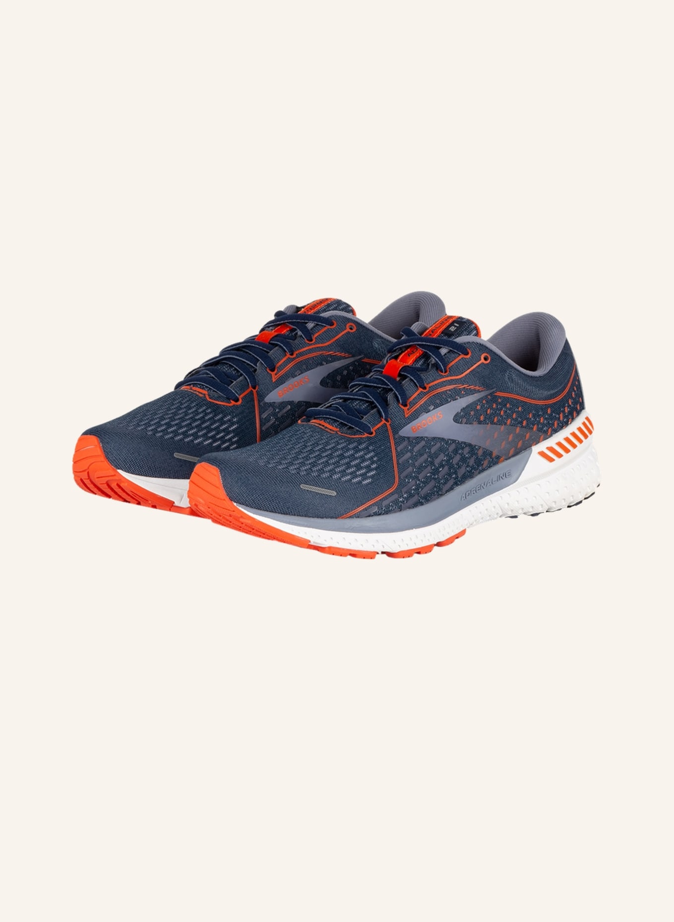 BROOKS Running shoes ADRENALINE GTS 21, Color: LIGHT BLUE/ RED (Image 1)