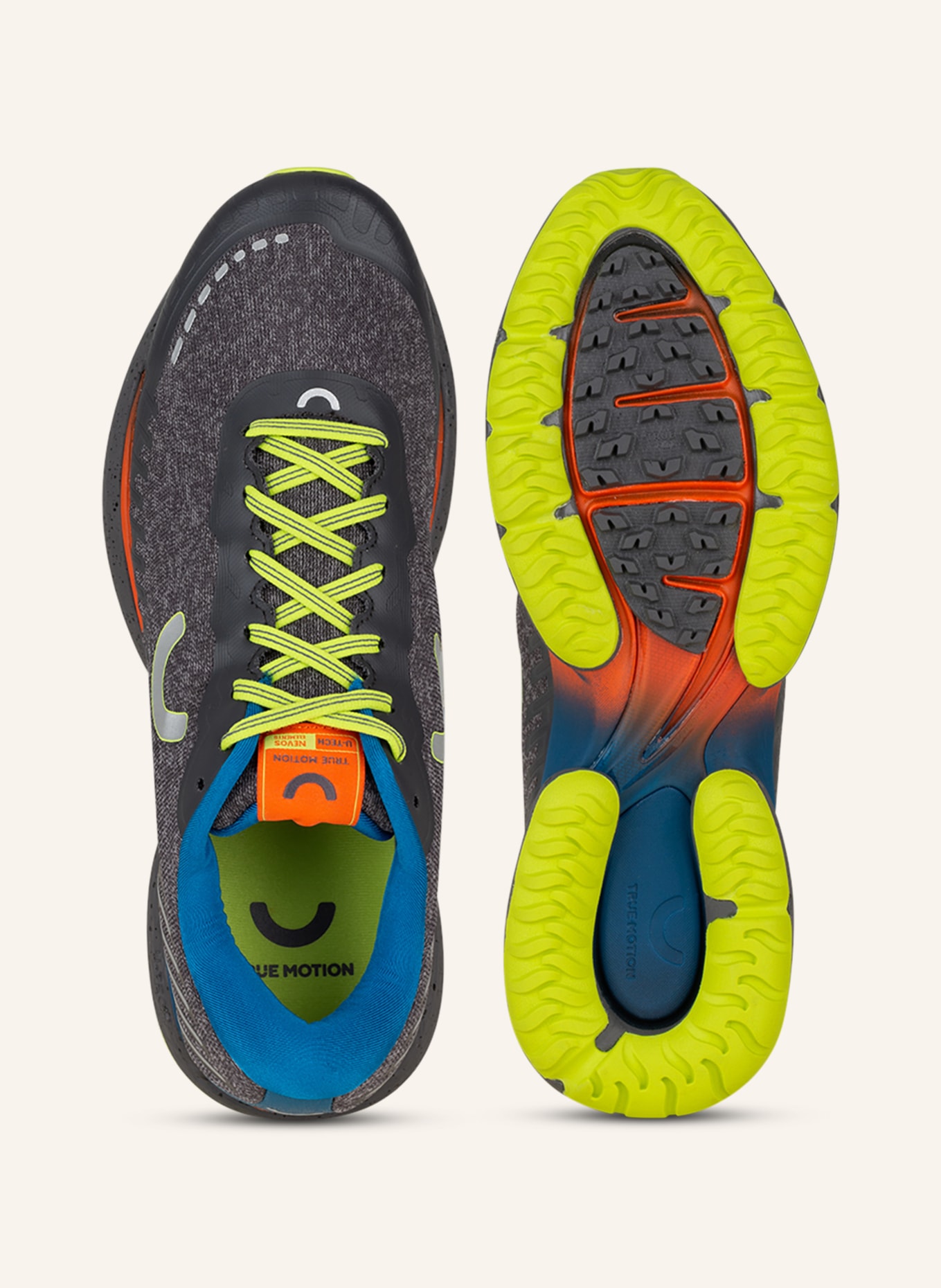 TRUE MOTION Running shoes U-TECH NEVOS ELEMENTS, Color: DARK GRAY (Image 5)