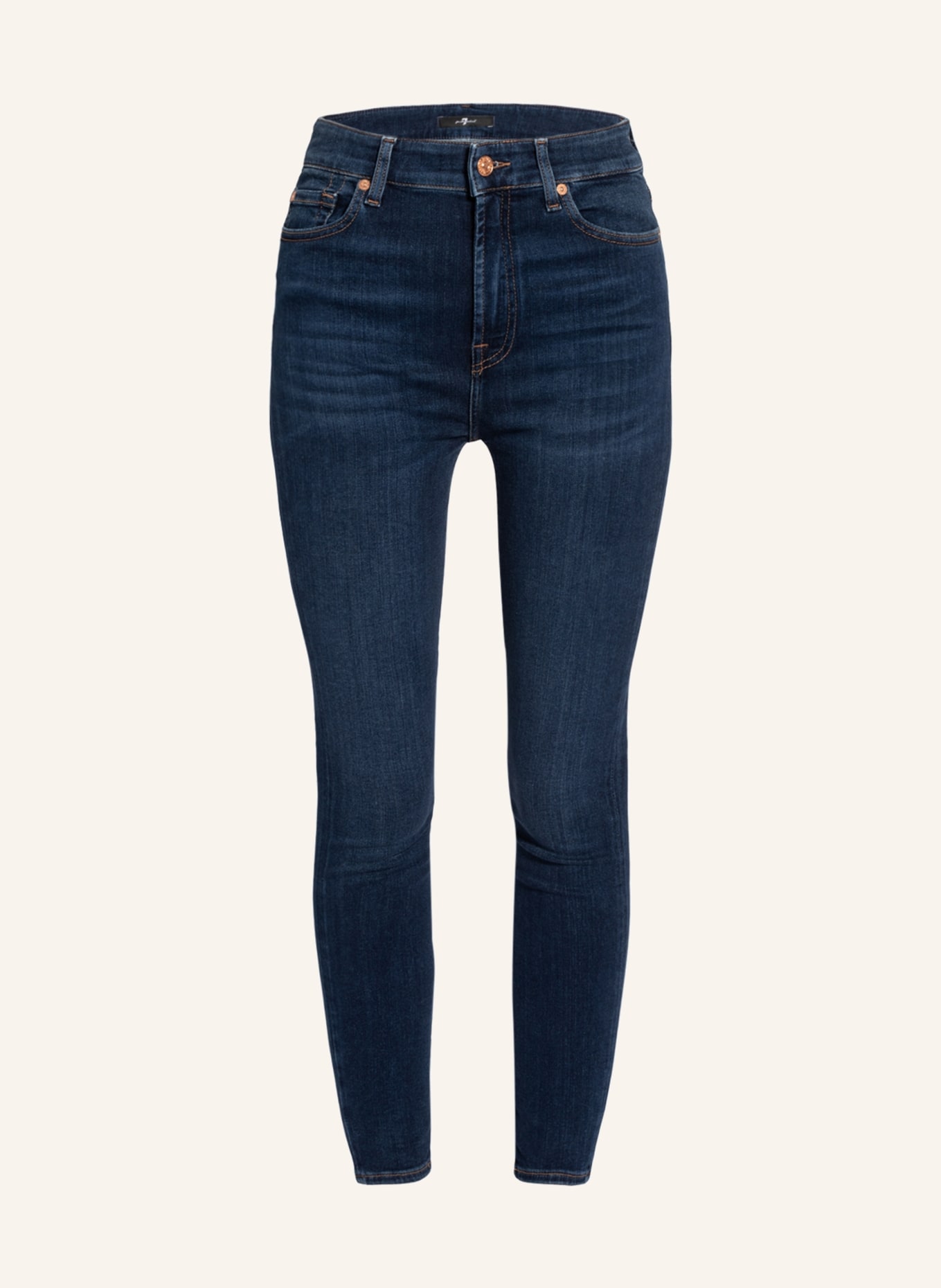 7 for all mankind Skinny Jeans AUBREY, Color: STARLIGHT SLIM ILLUSION LUXE DK DARK BLUE (Image 1)