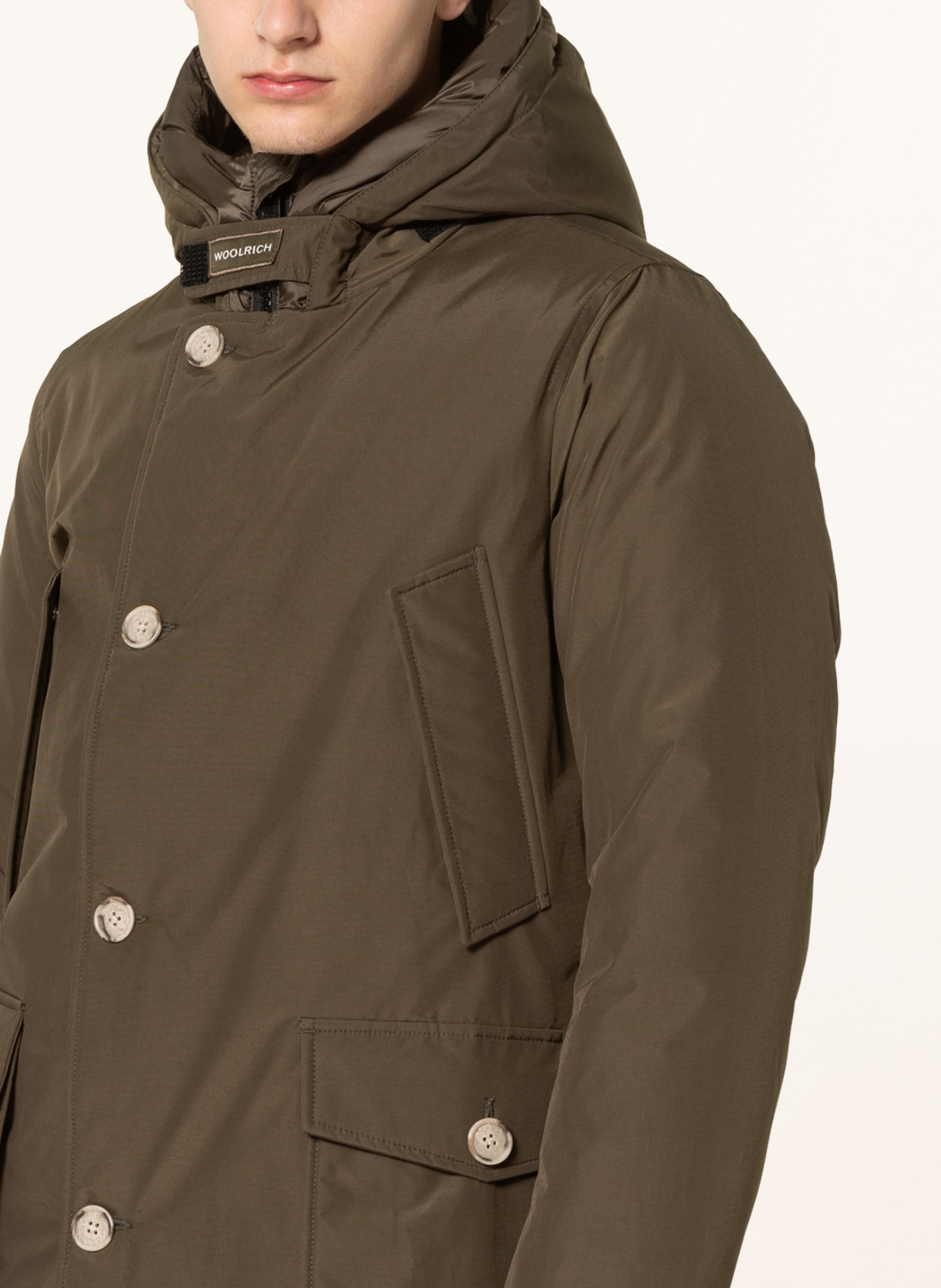 WOOLRICH Daunenparka ARCTIC: DUNKELGRÜN